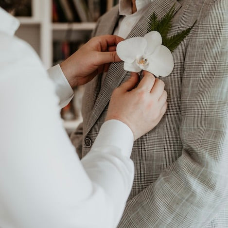 Orchid Buttonhole