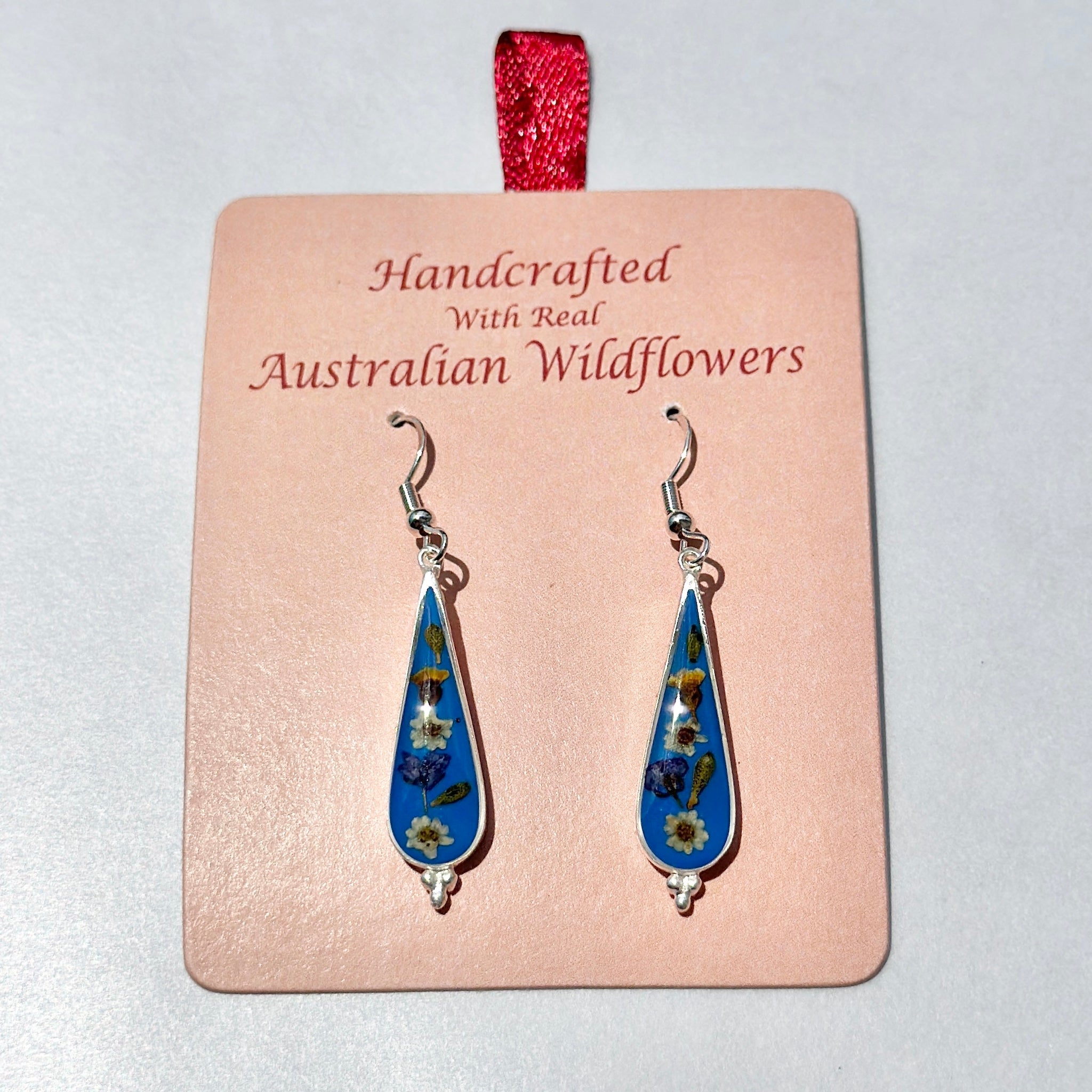 Wildflower Earrings Blue Drop