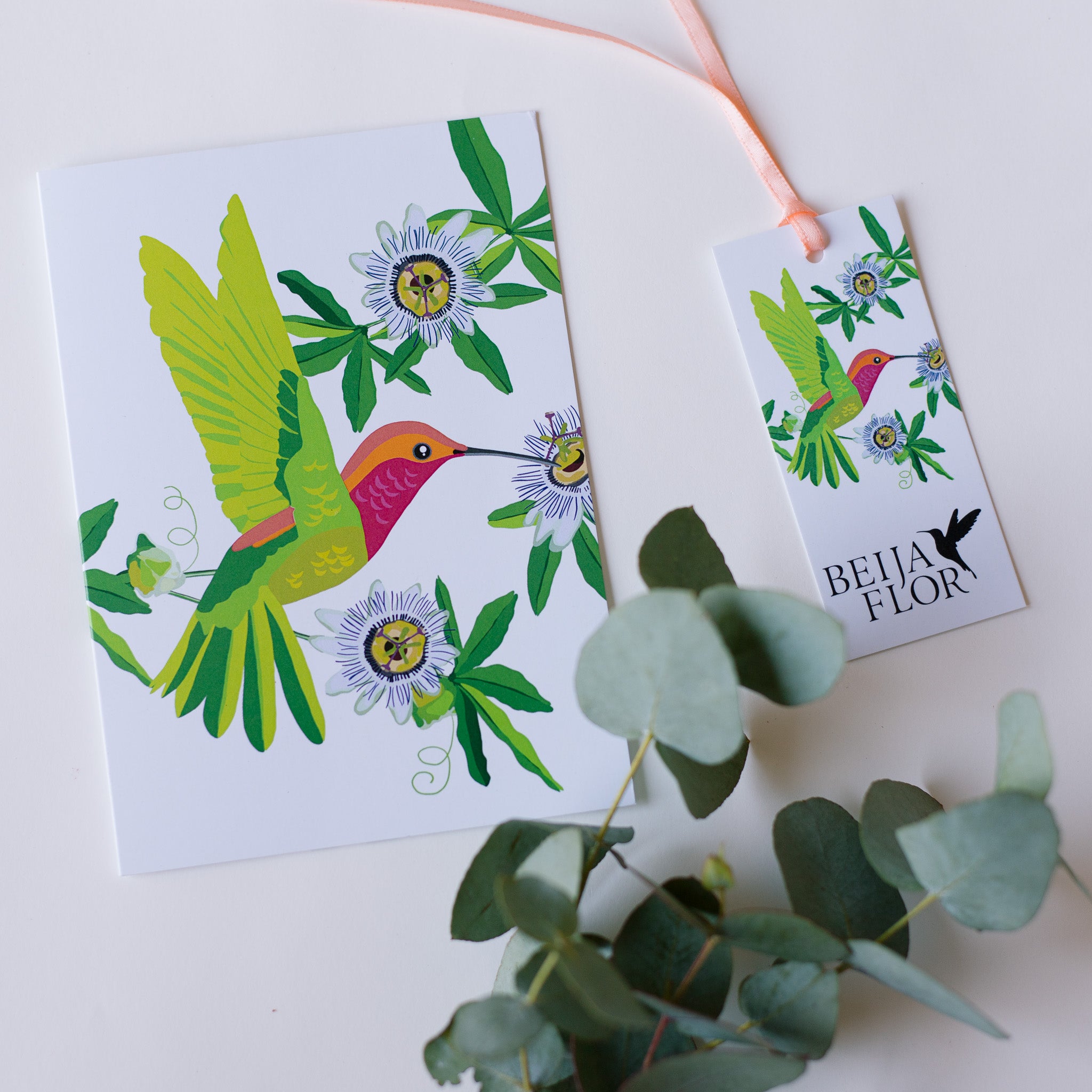 Beija Flor greetings card