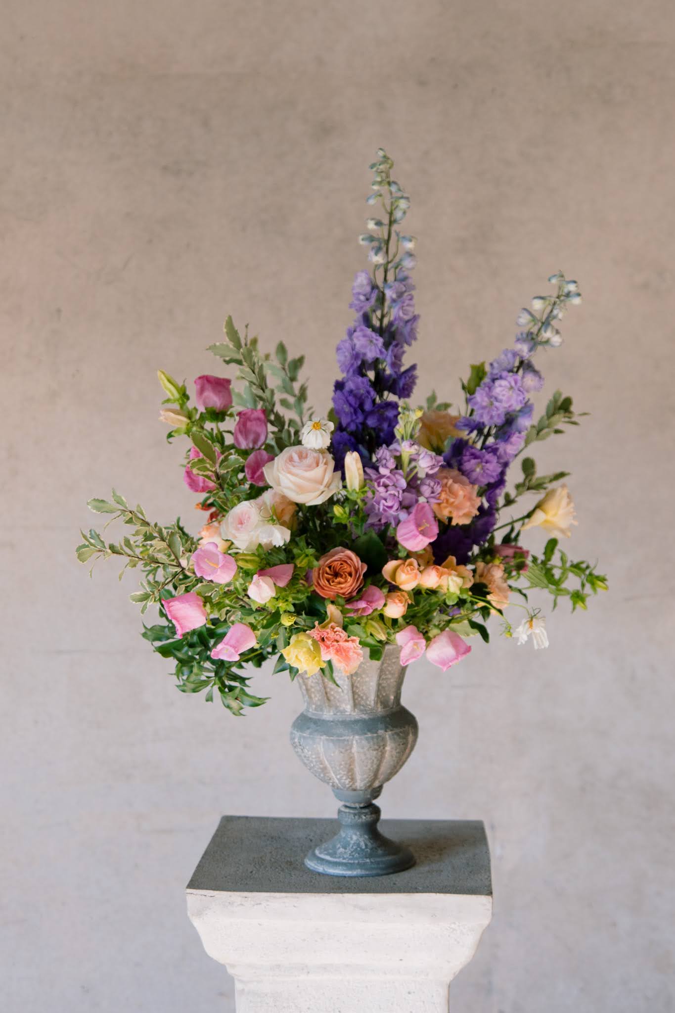 Flower filled urn