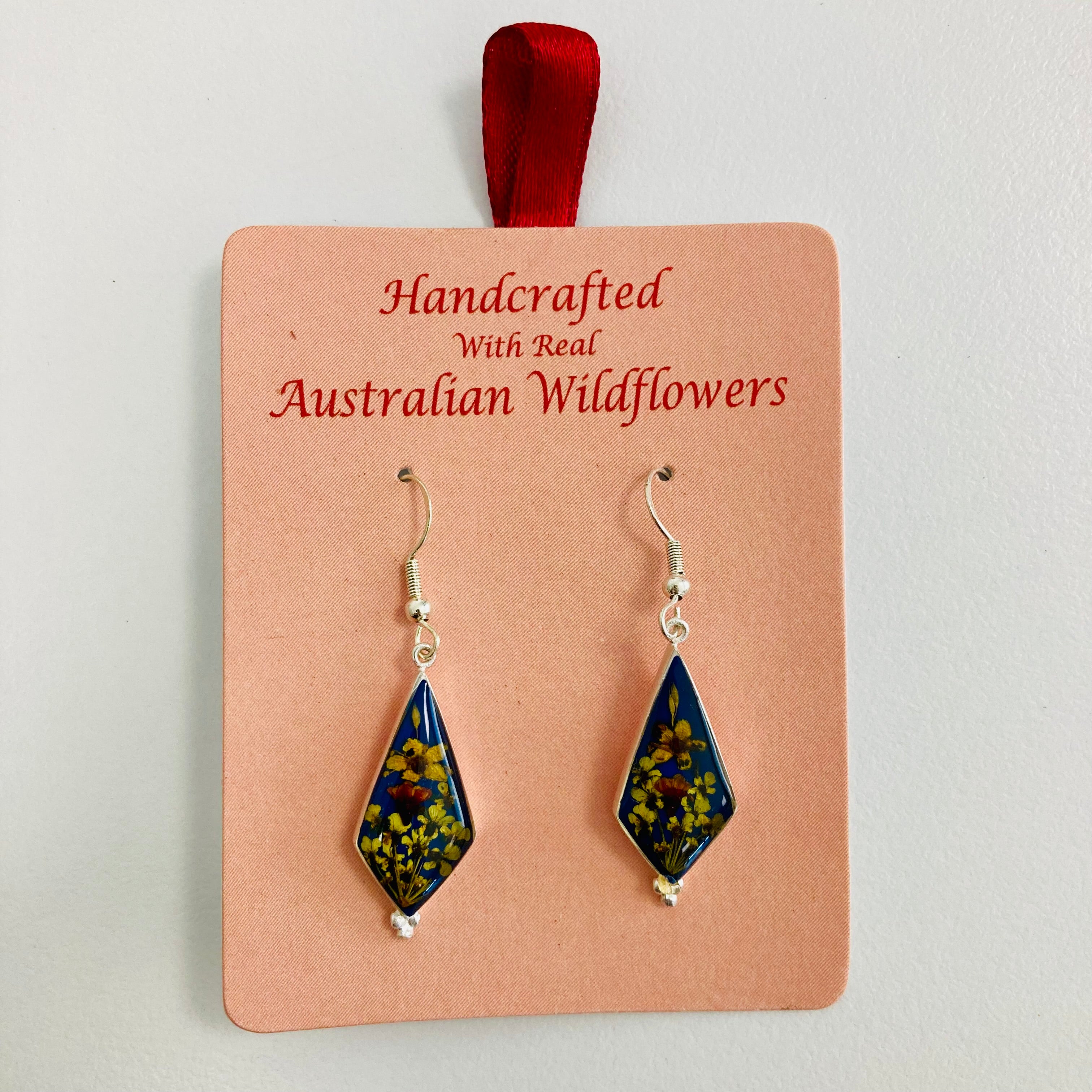 Wildflower Earrings Dark Blue Kite