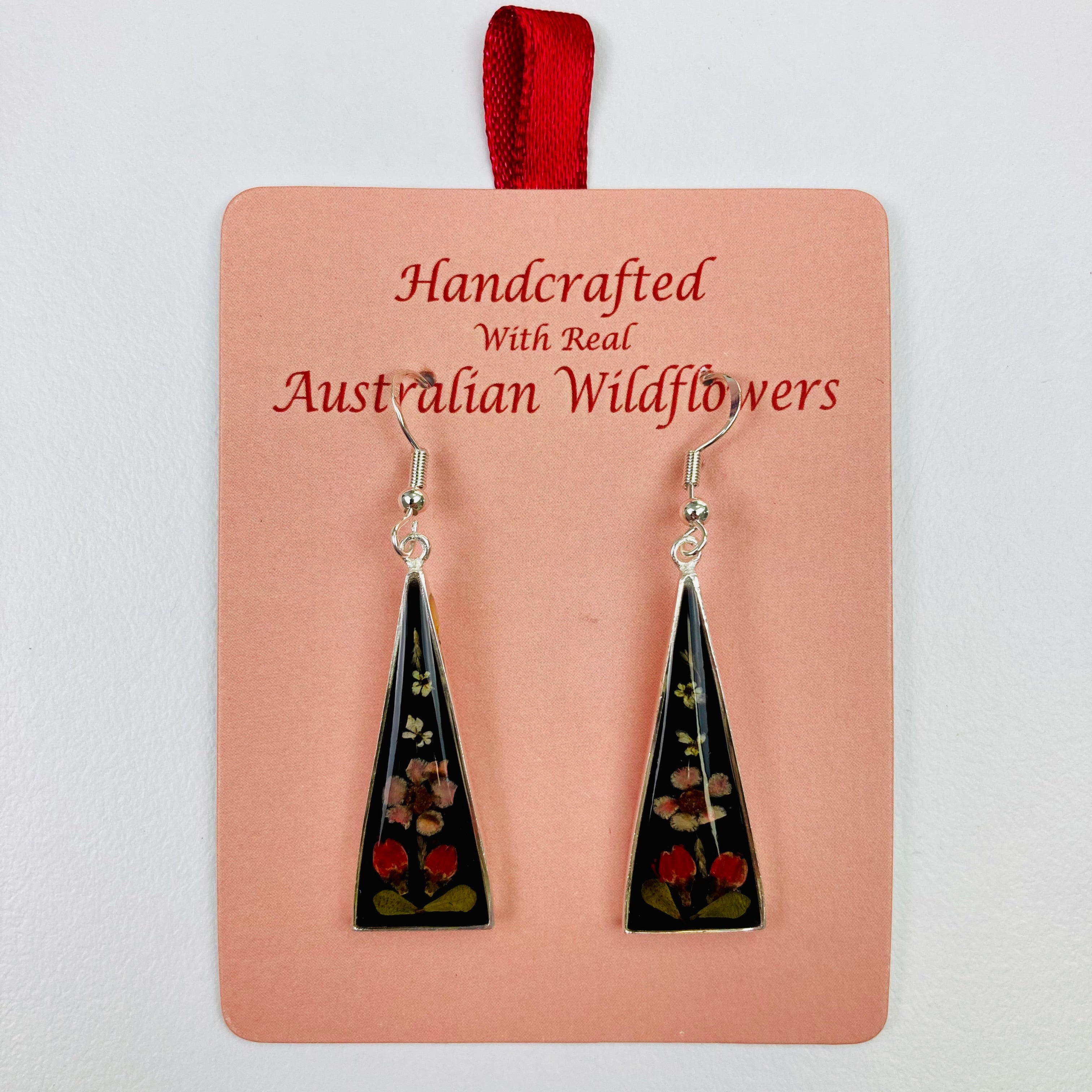 Wildflower Earrings Black Triangle