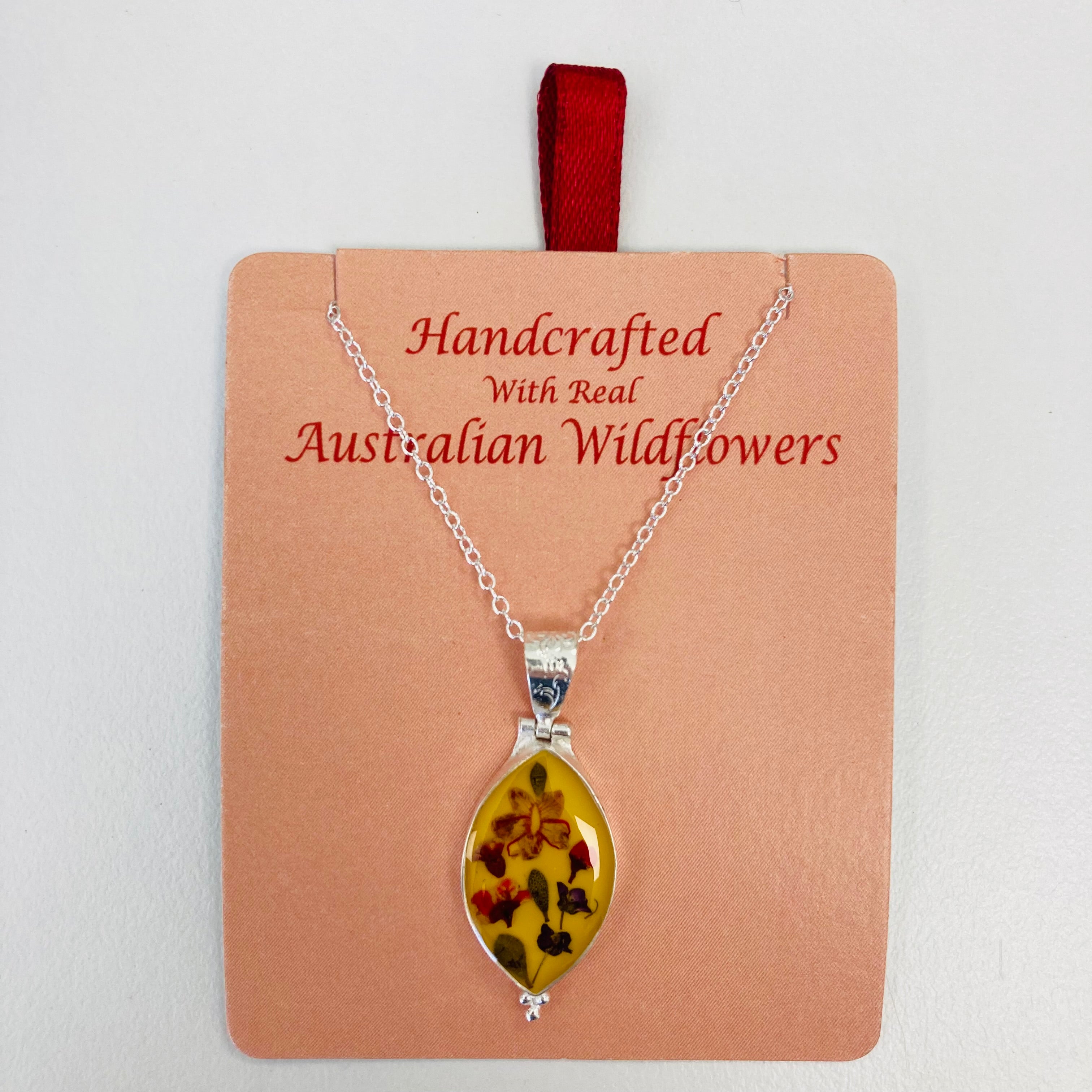 Wildflower Pendant Yellow Almond