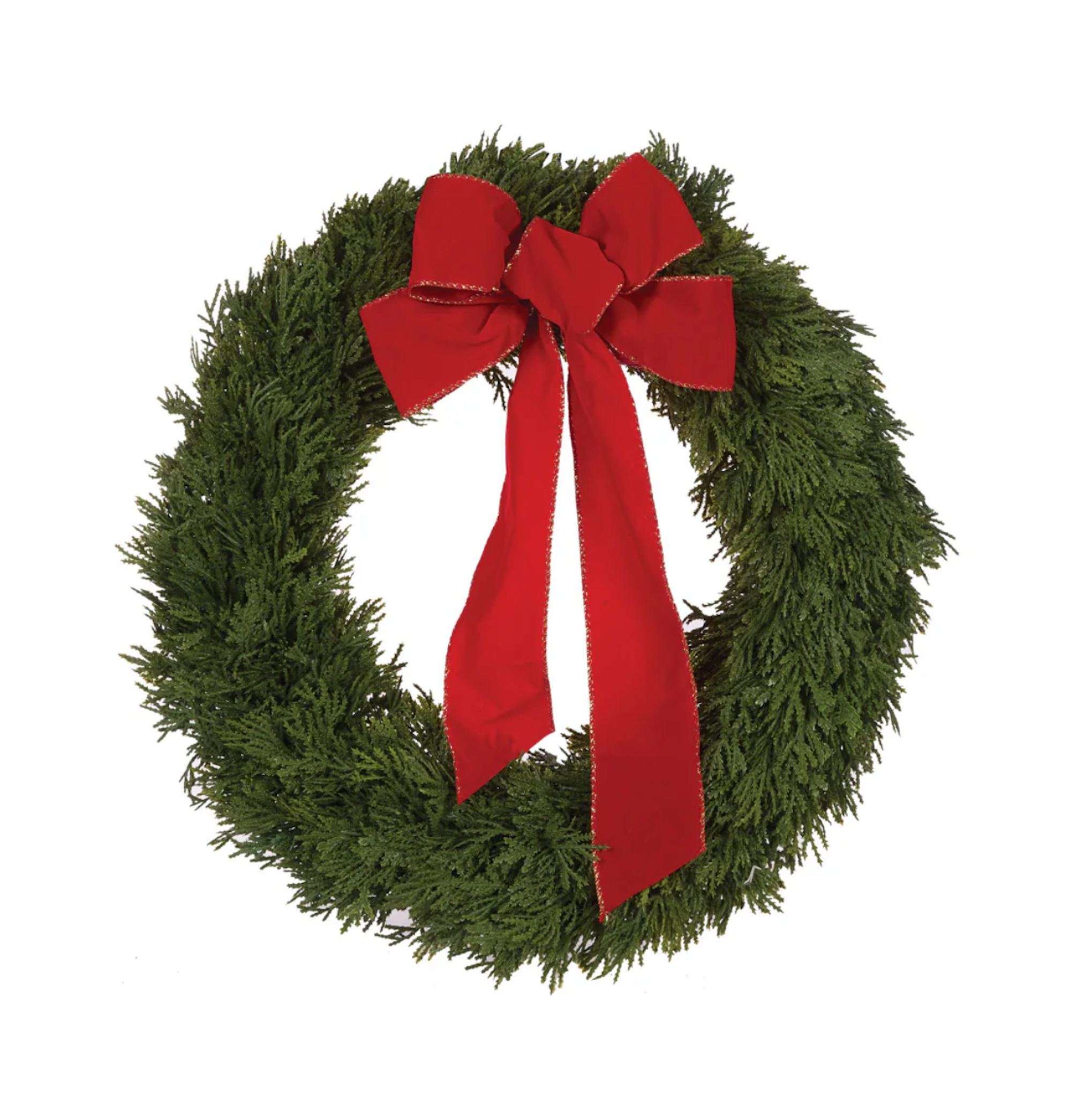 Green Topiary Christmas Wreath