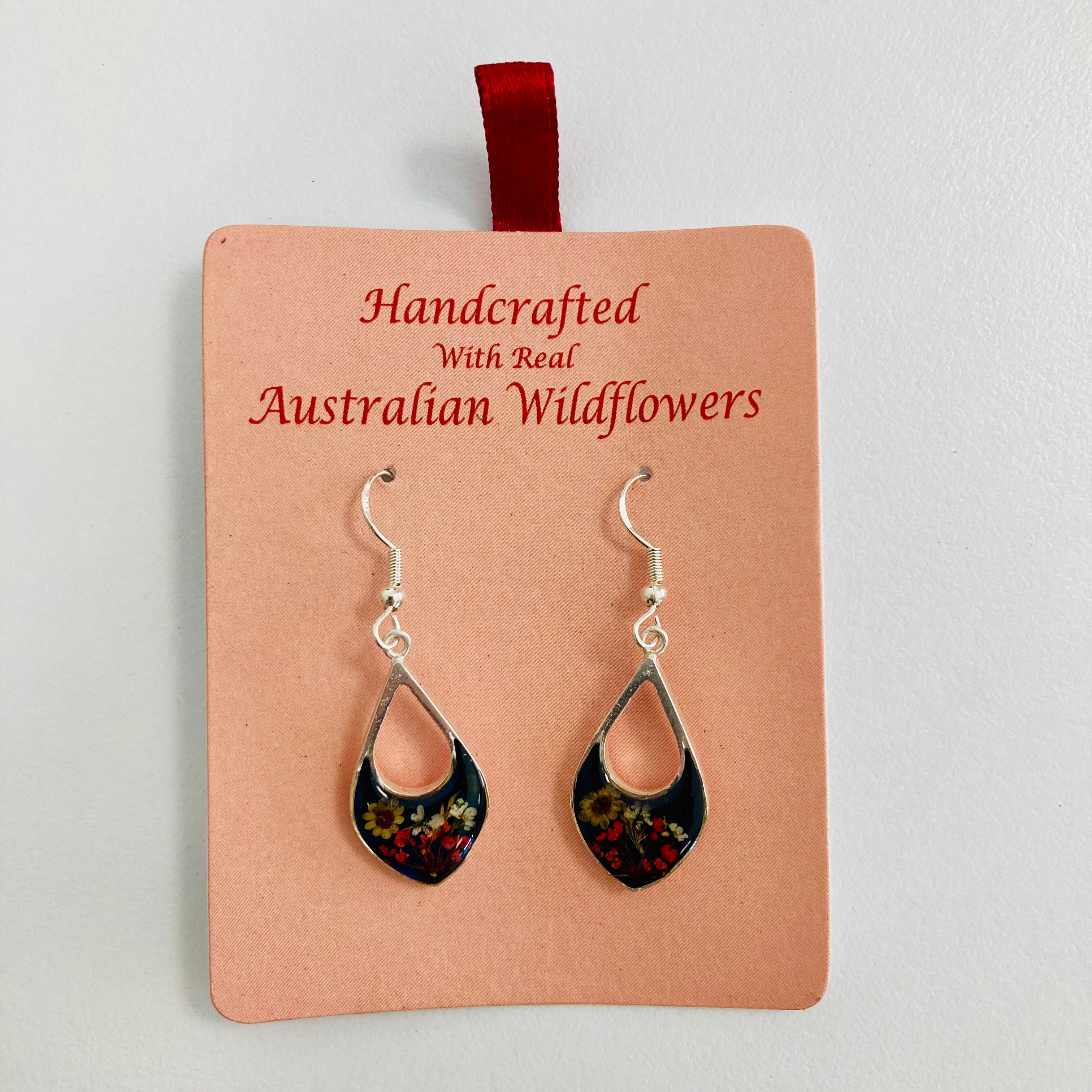 Wildflower Earrings Dark Blue Classic
