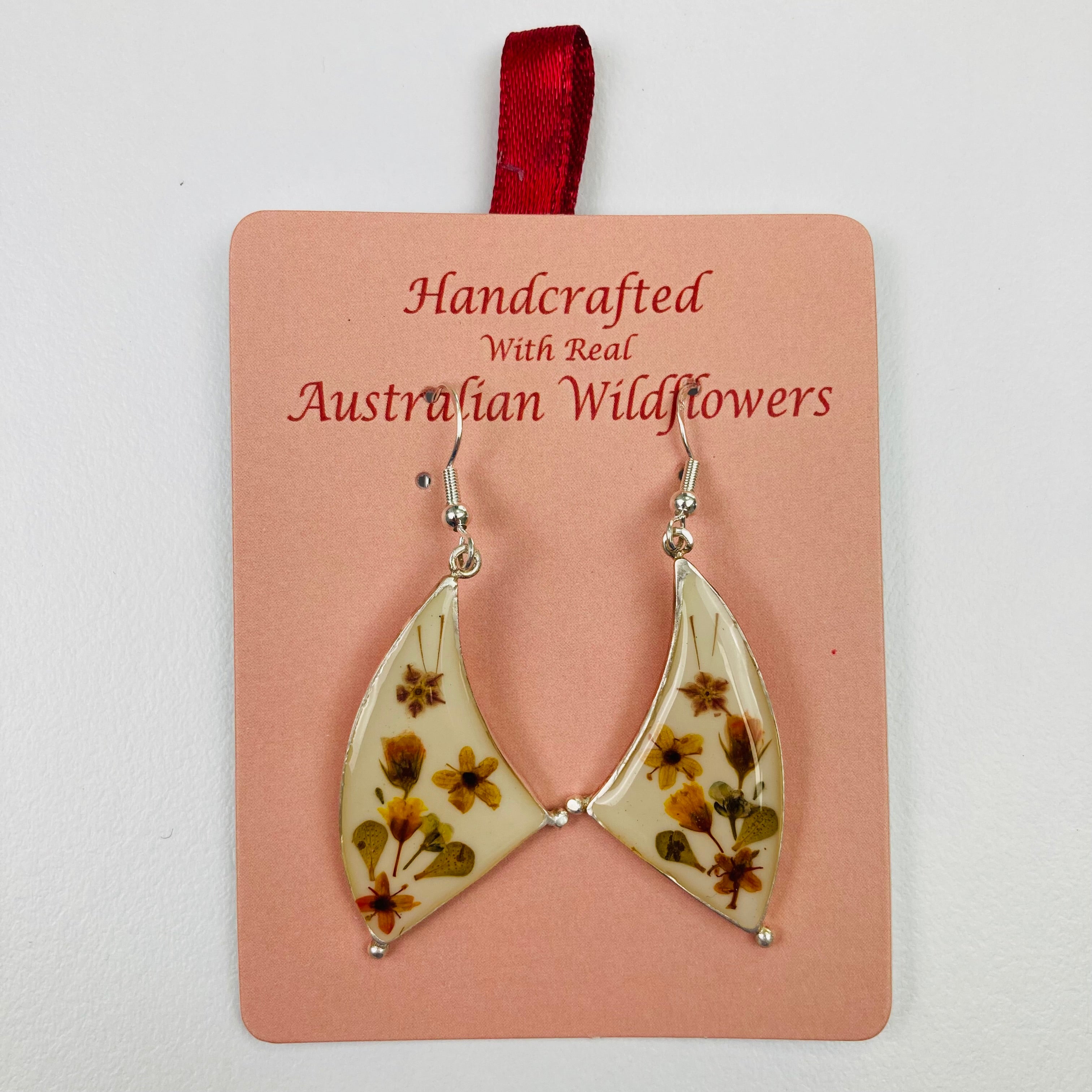 Wildflower Earrings White Sail