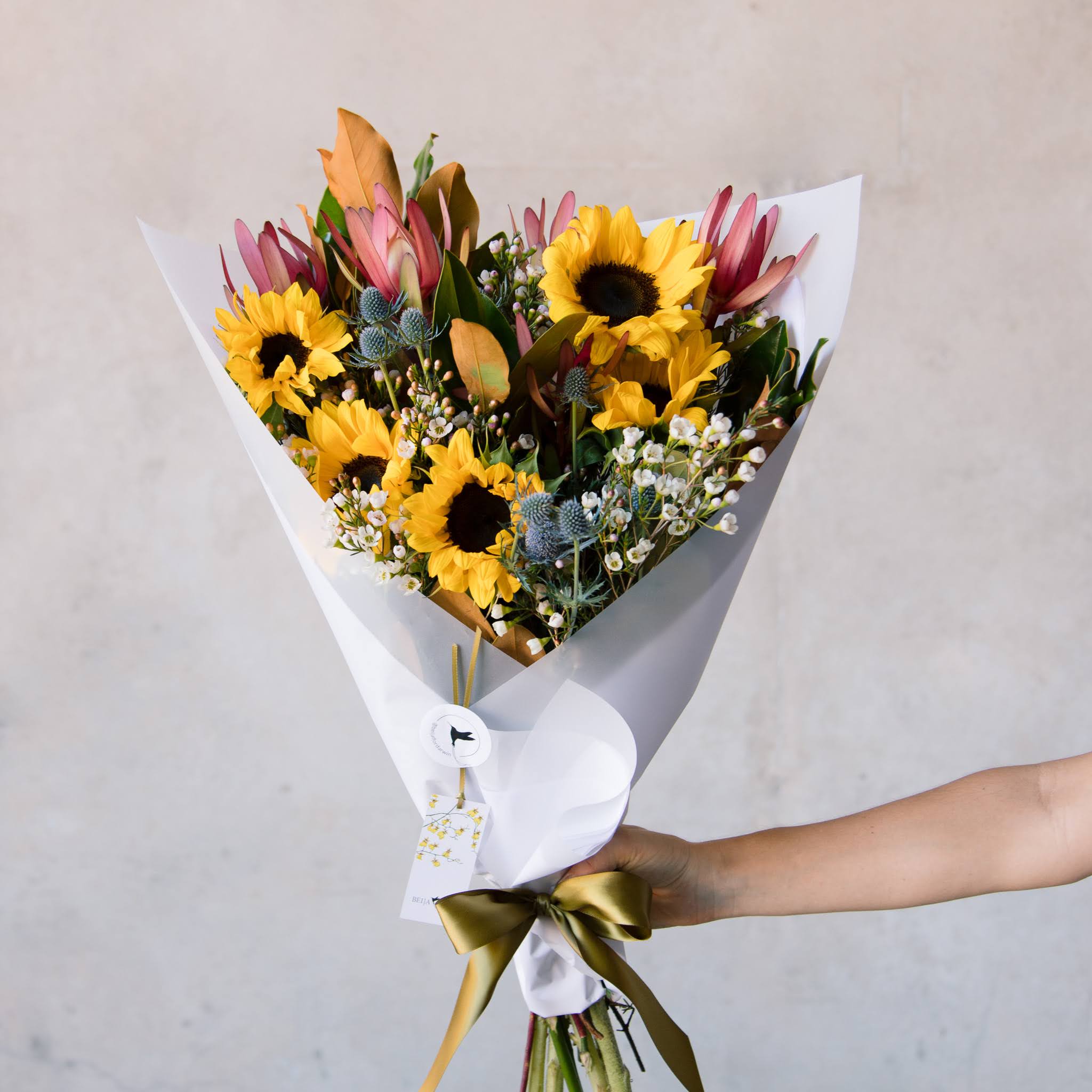 Bouquet of local grown sunflowers