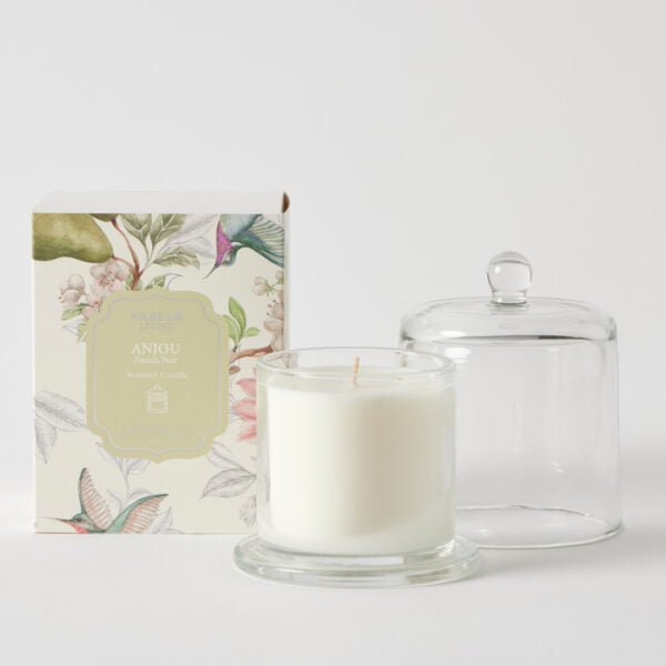 Anjou Glass Cloche Scented Candle – French Pear