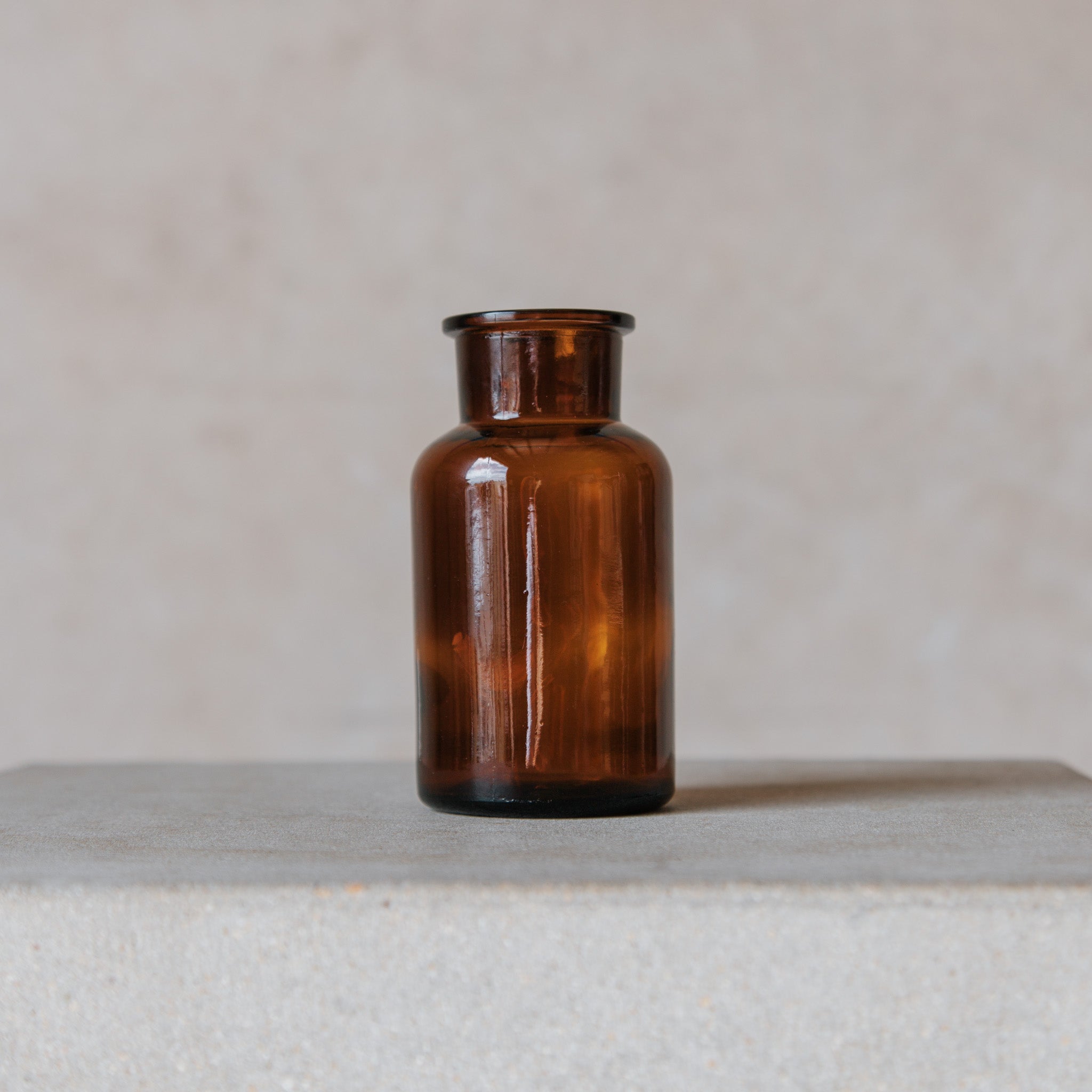 Beija Flor Amber Specimen Bottle Small - Hire and Prop Items