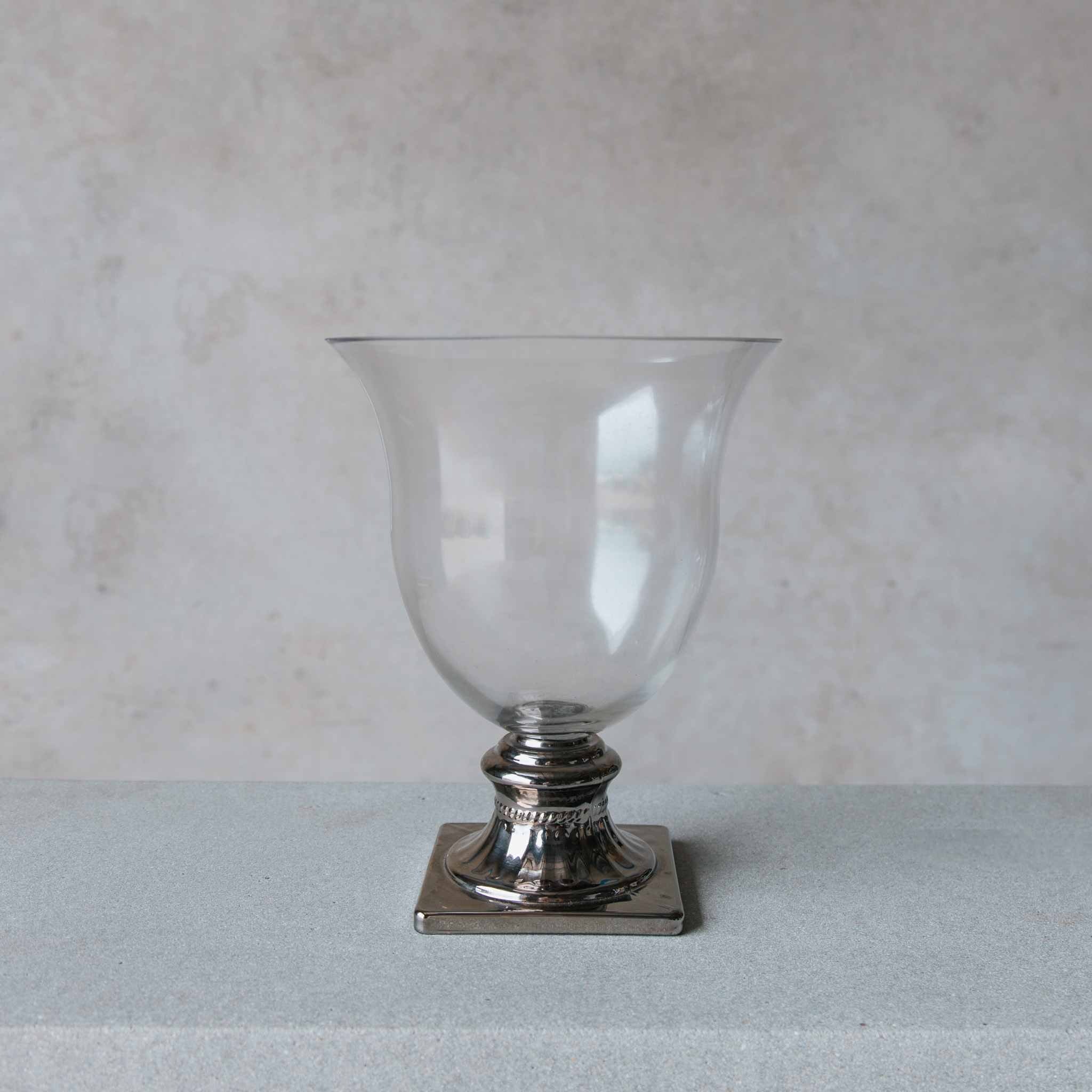 Beija Flor - Darwin wedding & event hire - Chrome Footed Urn Vase