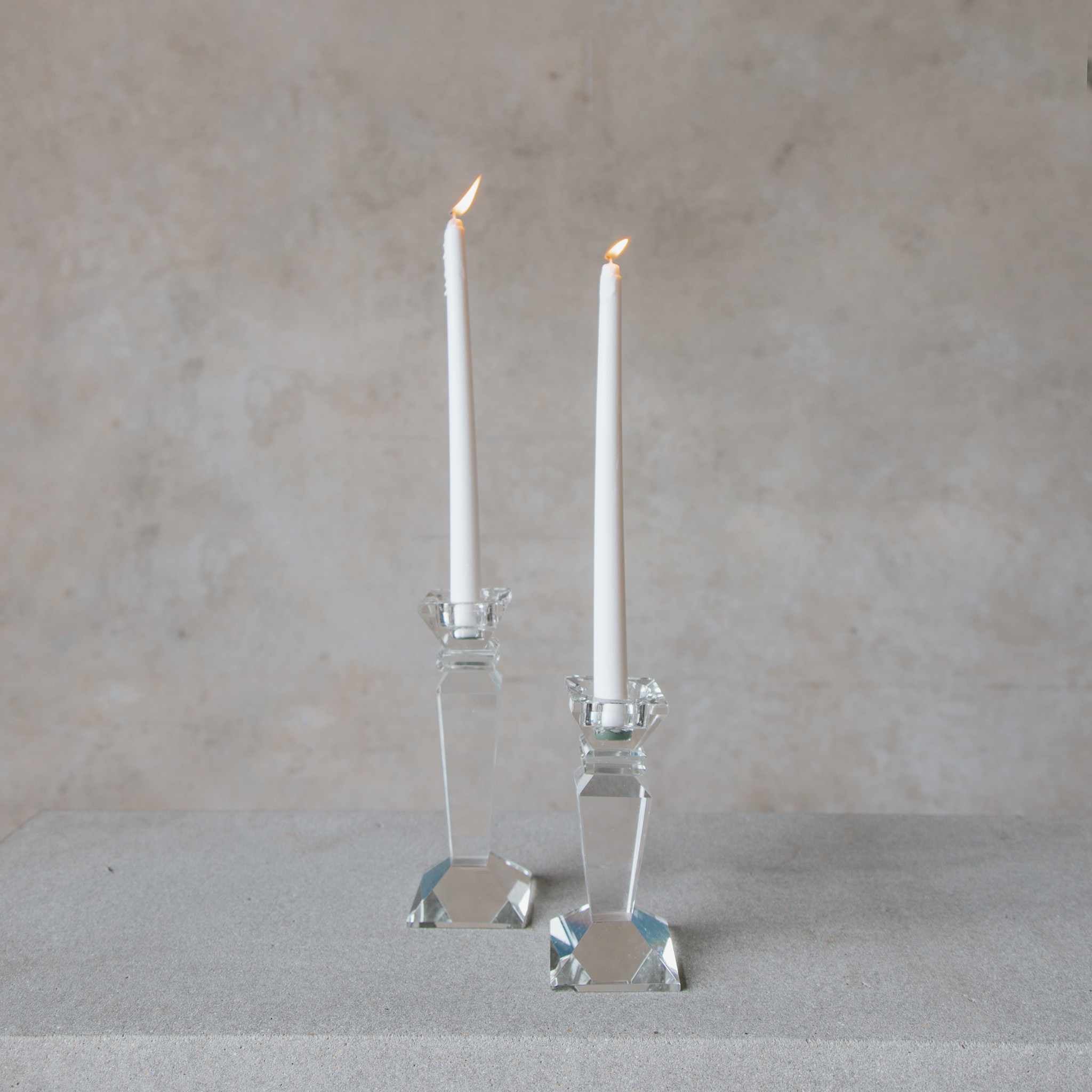 Beija Flor - Darwin wedding & event hire - Mid Crystal Candlestick Holder Variants