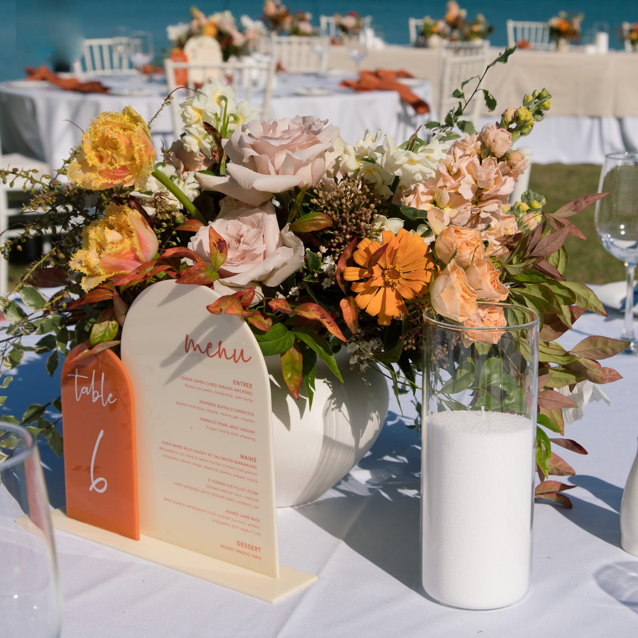 Beija Flor - Darwin wedding & event hire - Thea Vase Small Table Centrepeices