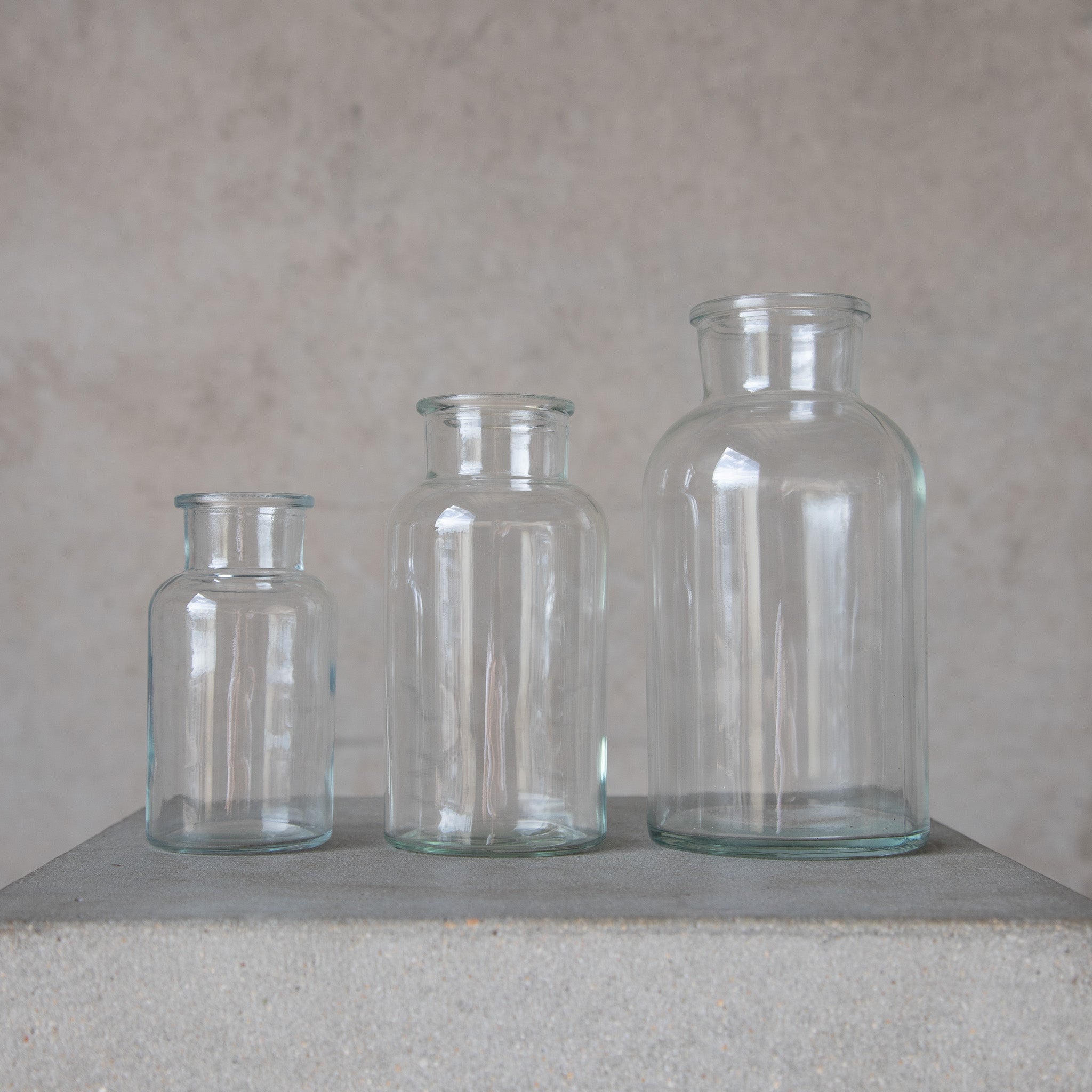 Beija Flor - Hire and Rental Items - Clear Glass Specimen Bottles