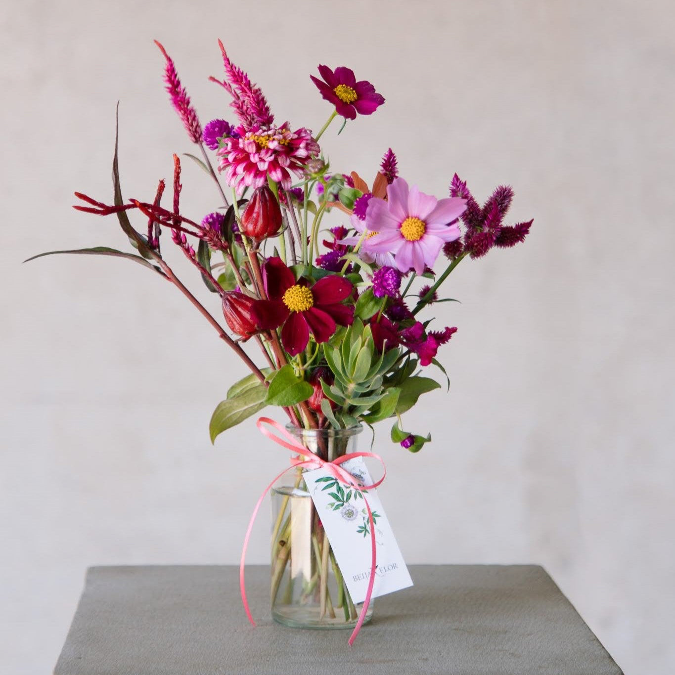 Beija Flor Locally Grown Flower Posy Jar