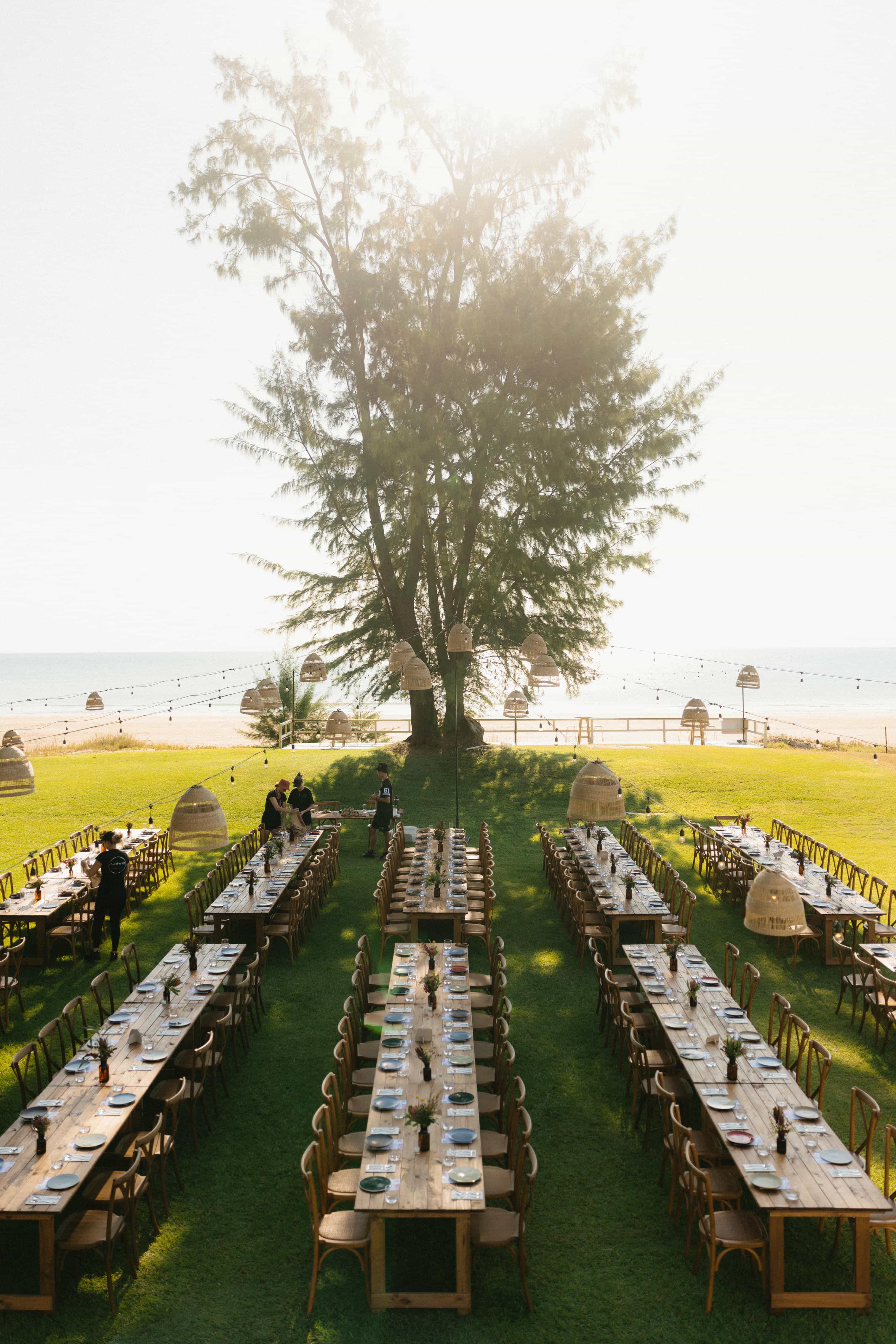 beija flor real wedding khia and jonathan outdoor reception setup