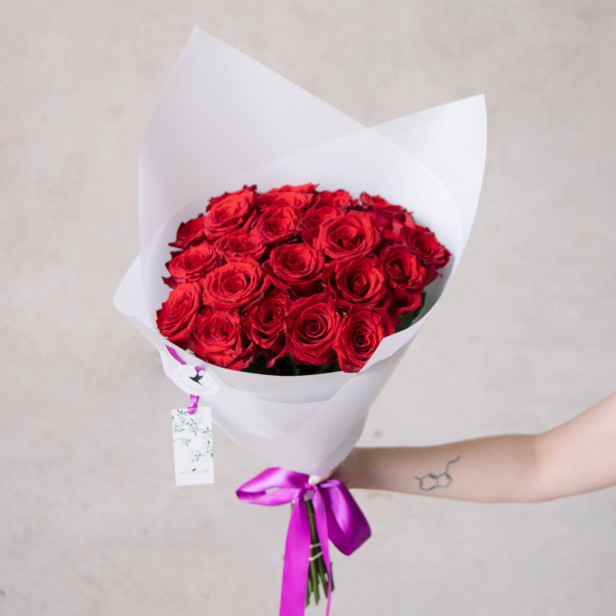Beija Flor Valentines Day Two Dozen Rose Bouquet
