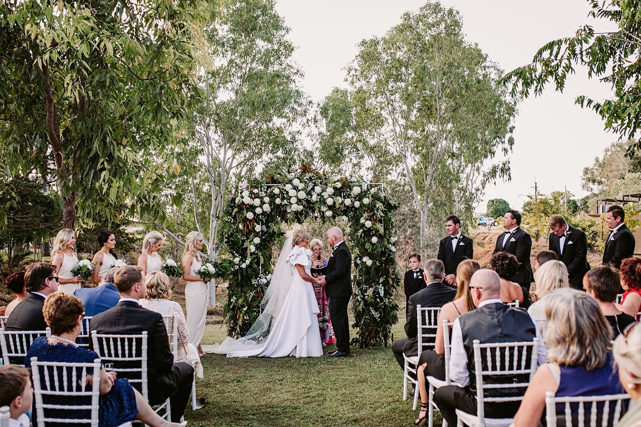 White Geo Arbour