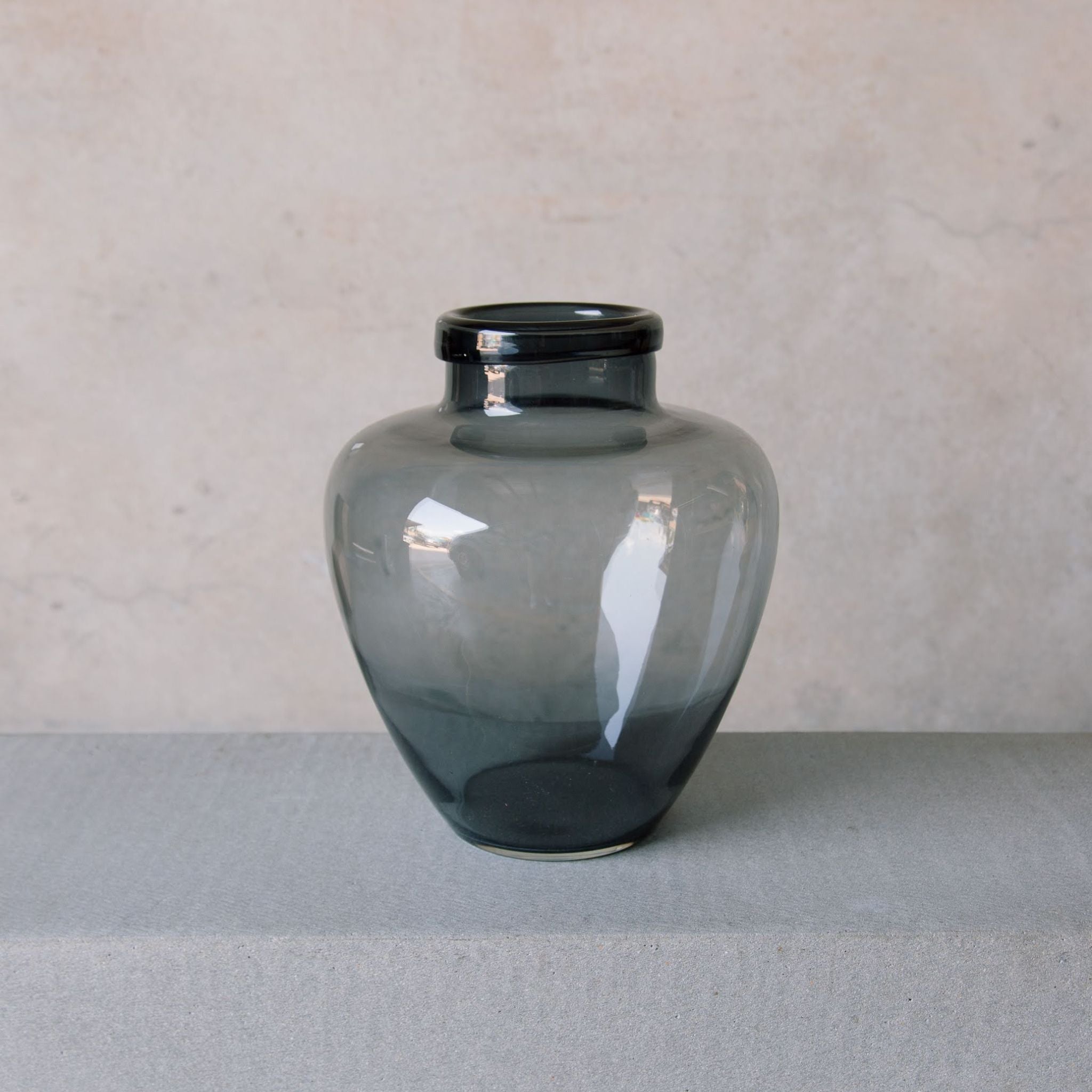Casa Vase Smoke - Wedding & Event Hire - Medium Smoke Vase