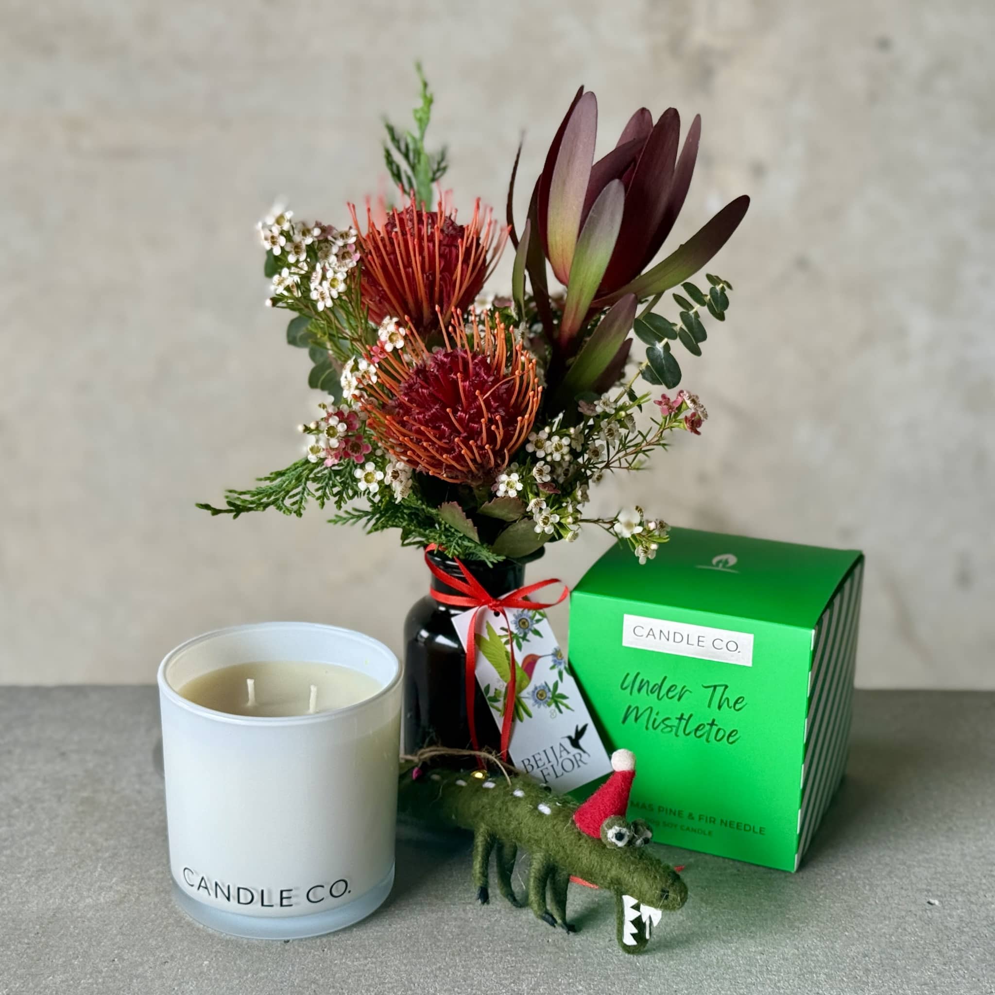 Christmas Croc + Candle Gift Box