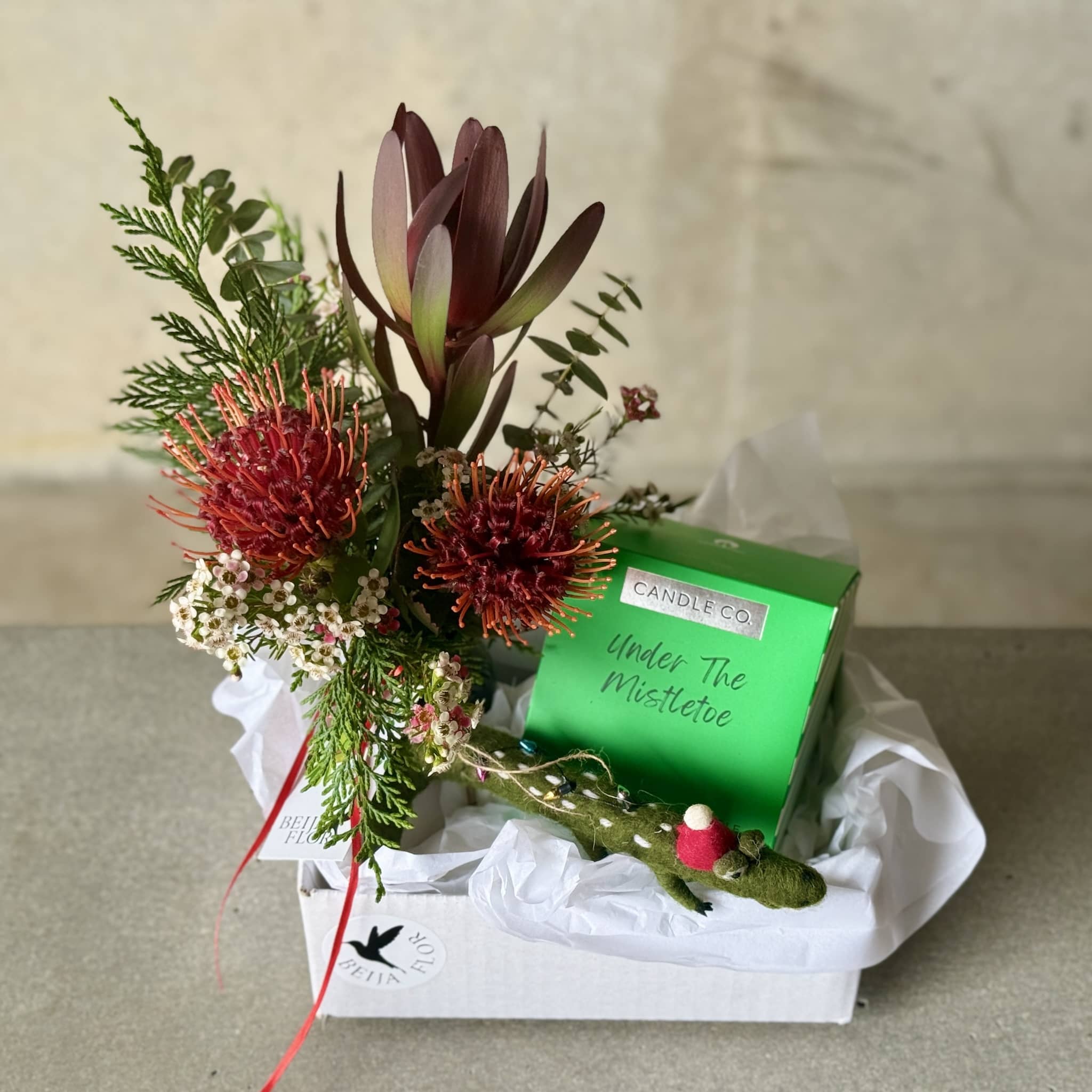 Christmas Croc + Candle Gift Box