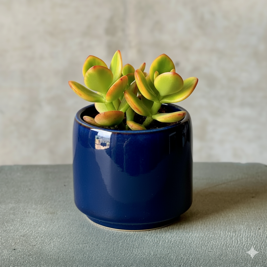Navy Pot Plant + Chocs