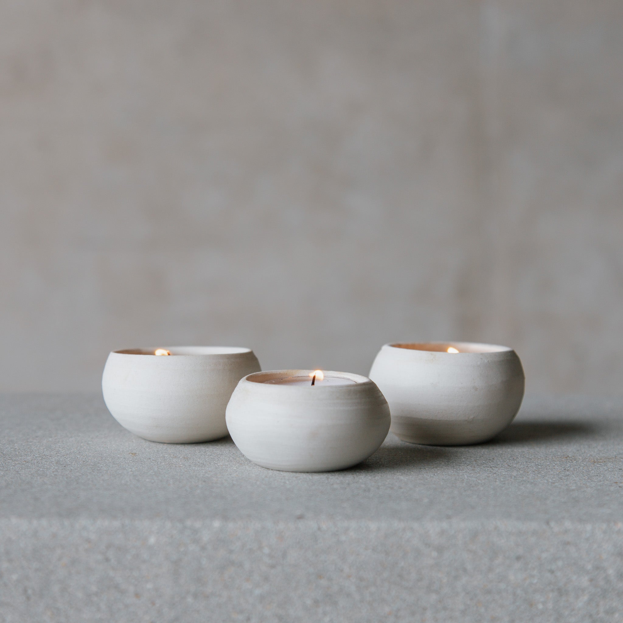 Hand Thrown Votives with Candle- Hire and Prop Items - Beija Flor