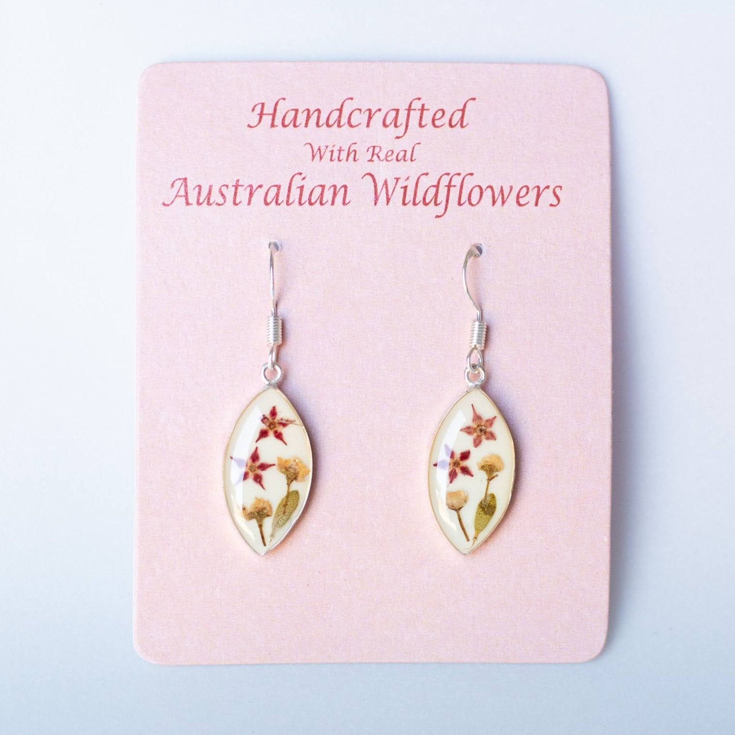 Wildflower Earrings White Almond