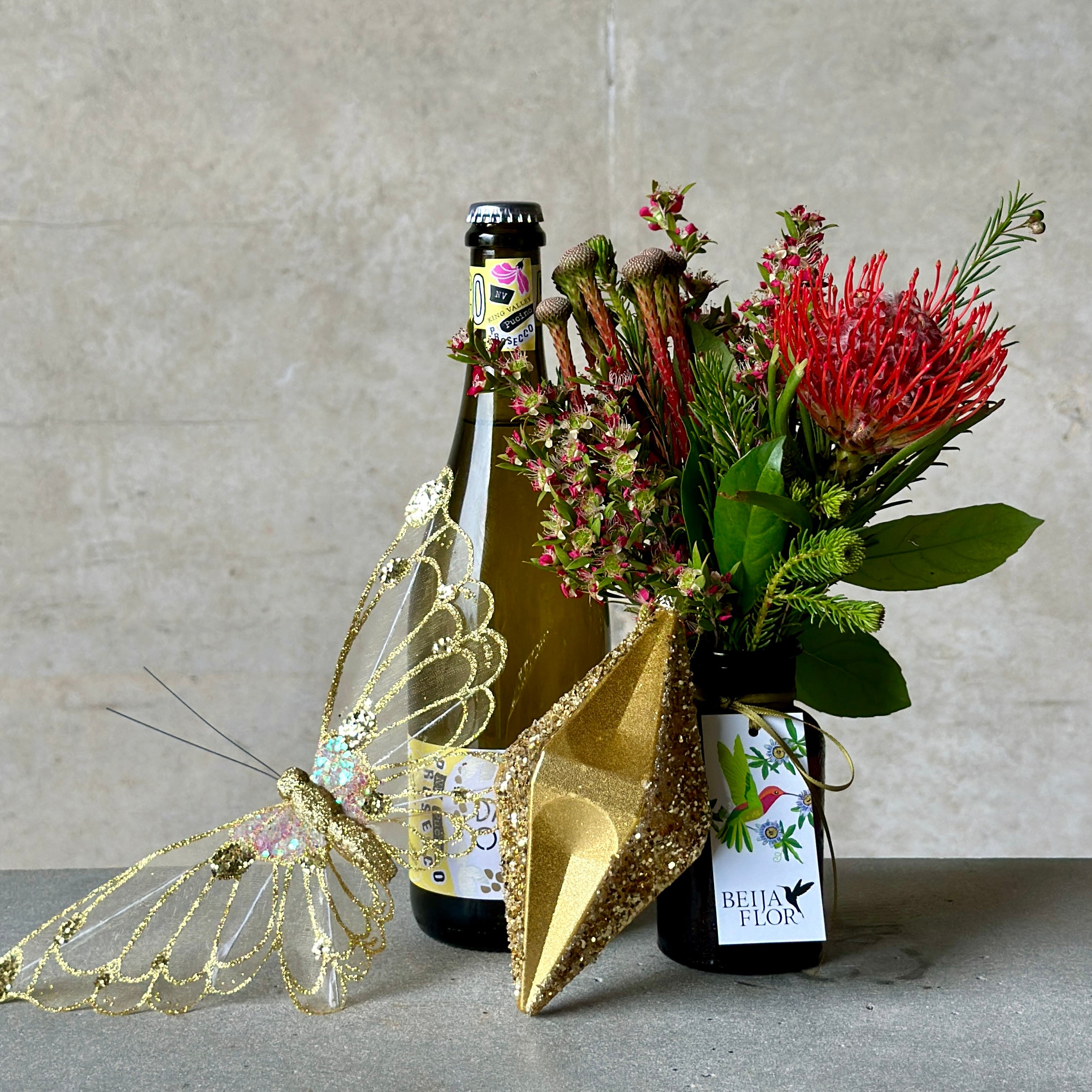 Christmas Gift Box with Wine