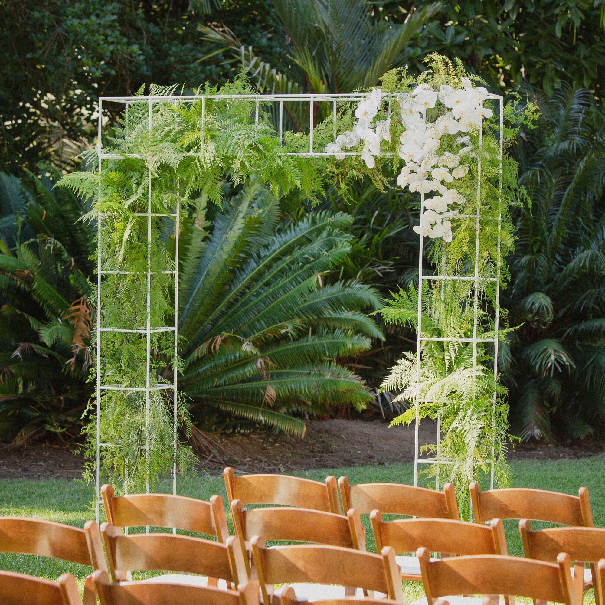 White Geo Arbour