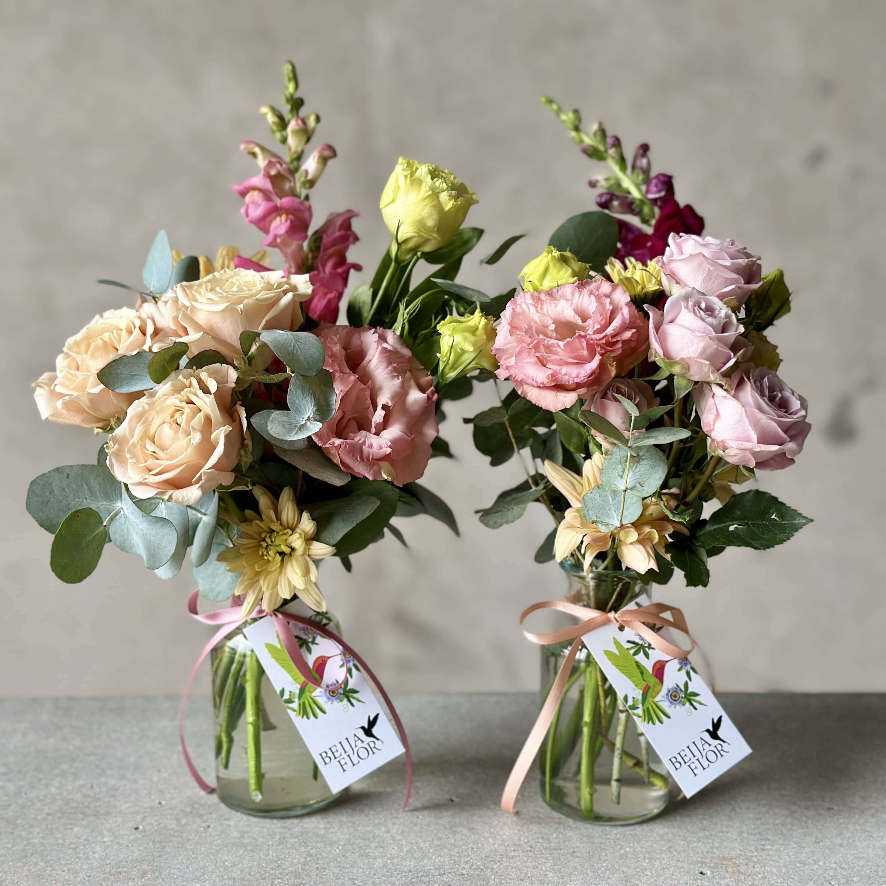 Mother's Day flower posy jars