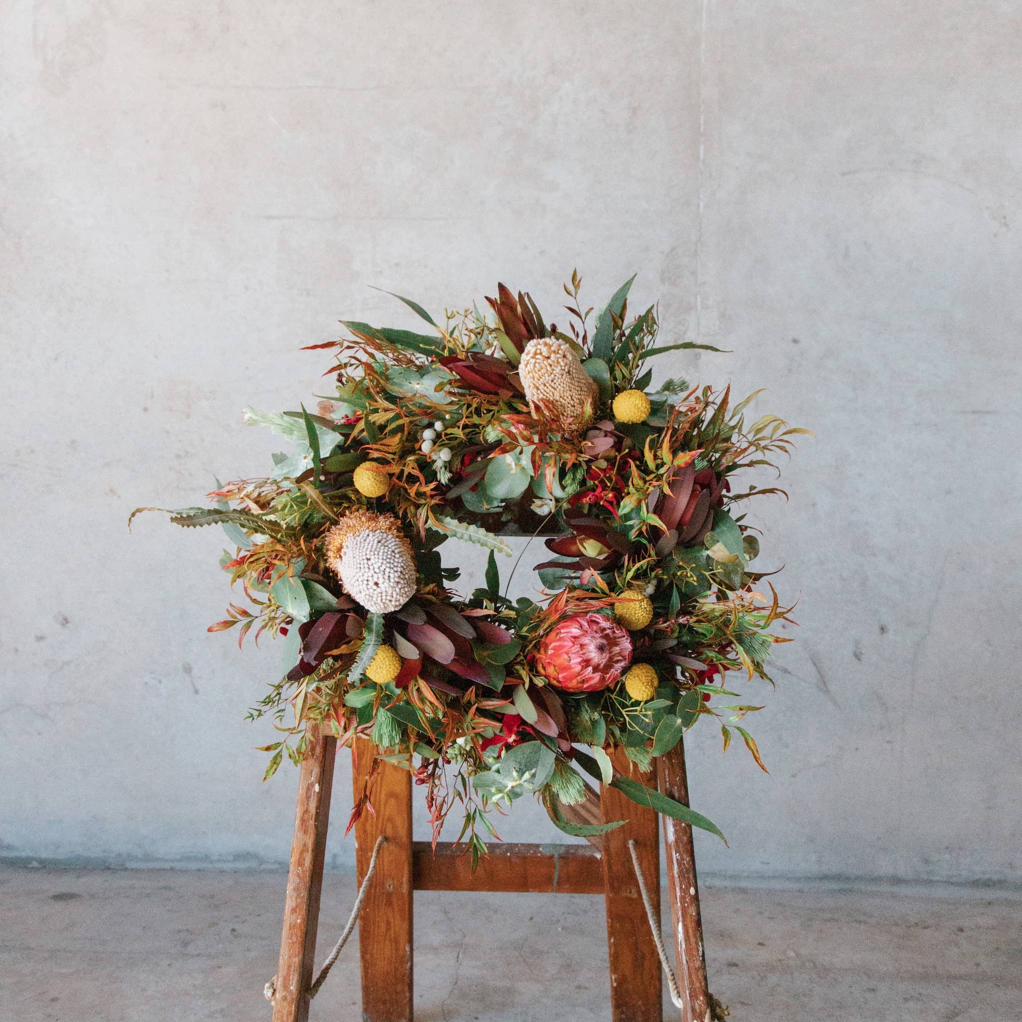 Native Flower Wreath for Funeral or Tribute