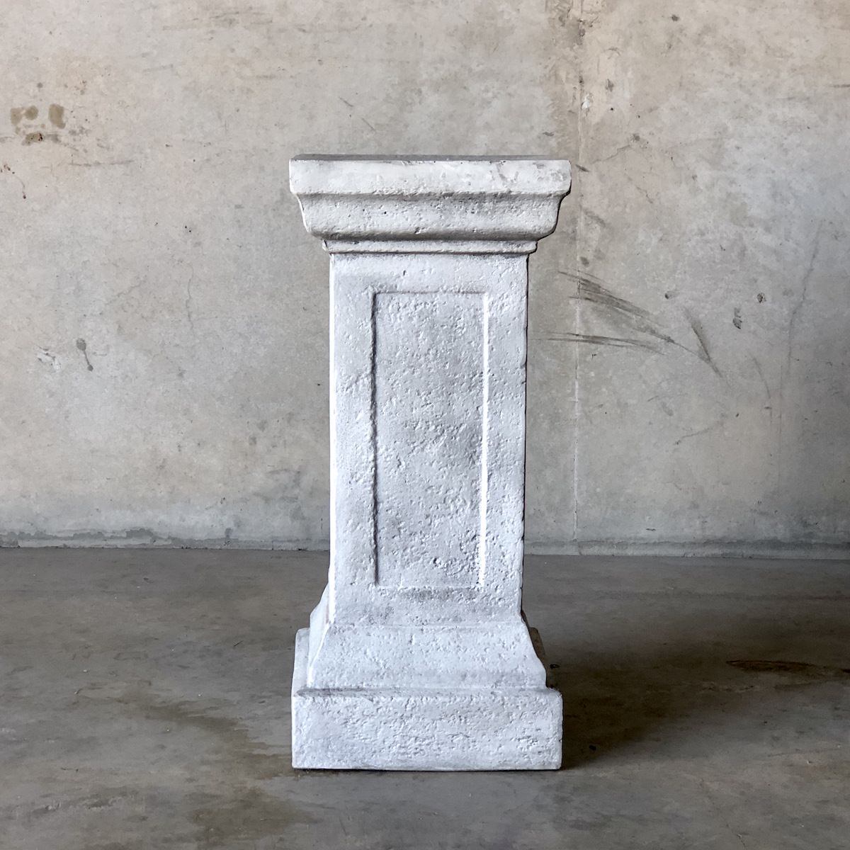 stone effect plinth for wedding and event decor