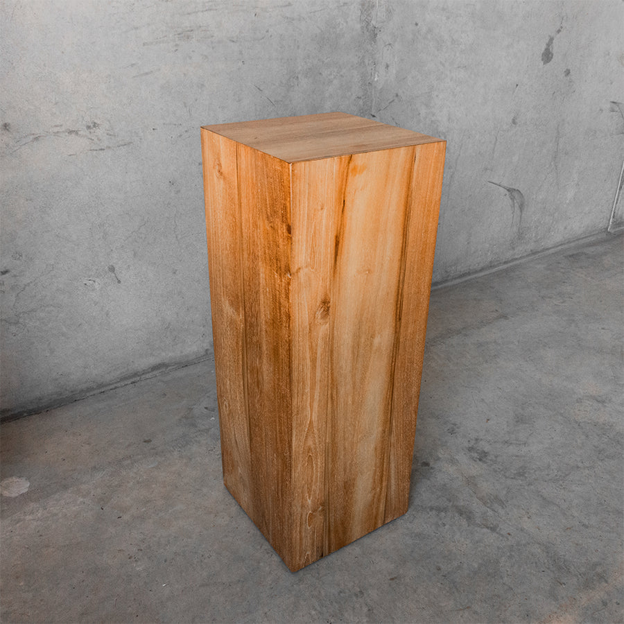 timber plinth - event hire - Beija Flor Florist Darwin