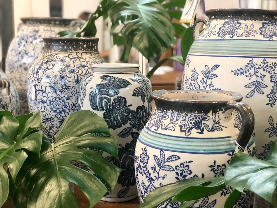 Blue & White Vases and Pots - in Stock