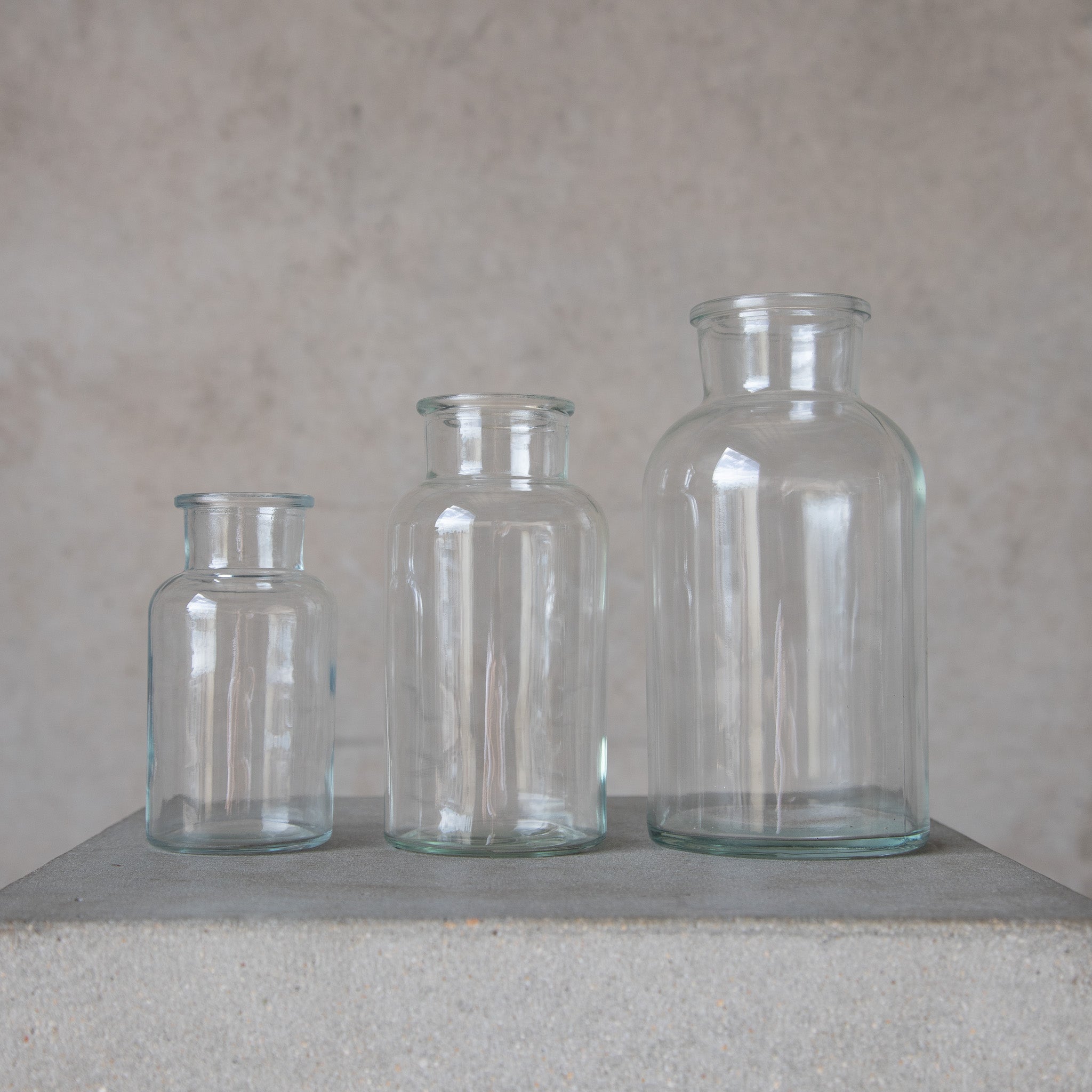 Beija Flor - Clear Glass Specimen Bottle - Hire and Rental Items