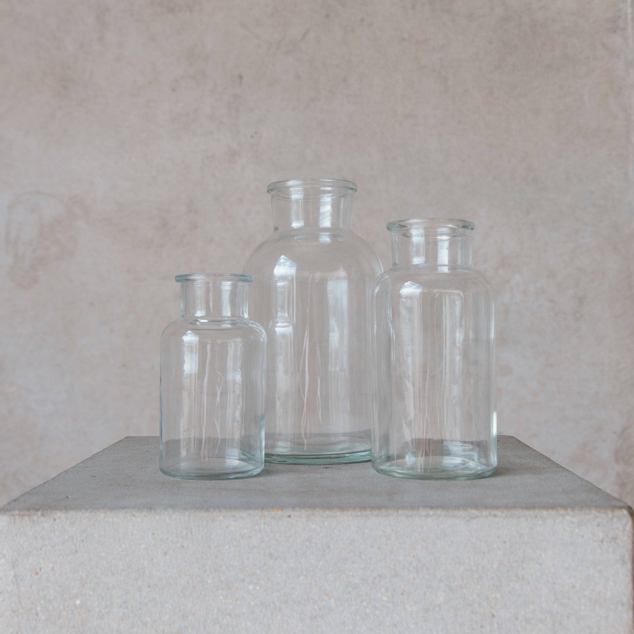 Beija Flor - Hire and Rental Items - Clear Glass Specimen Bottles
