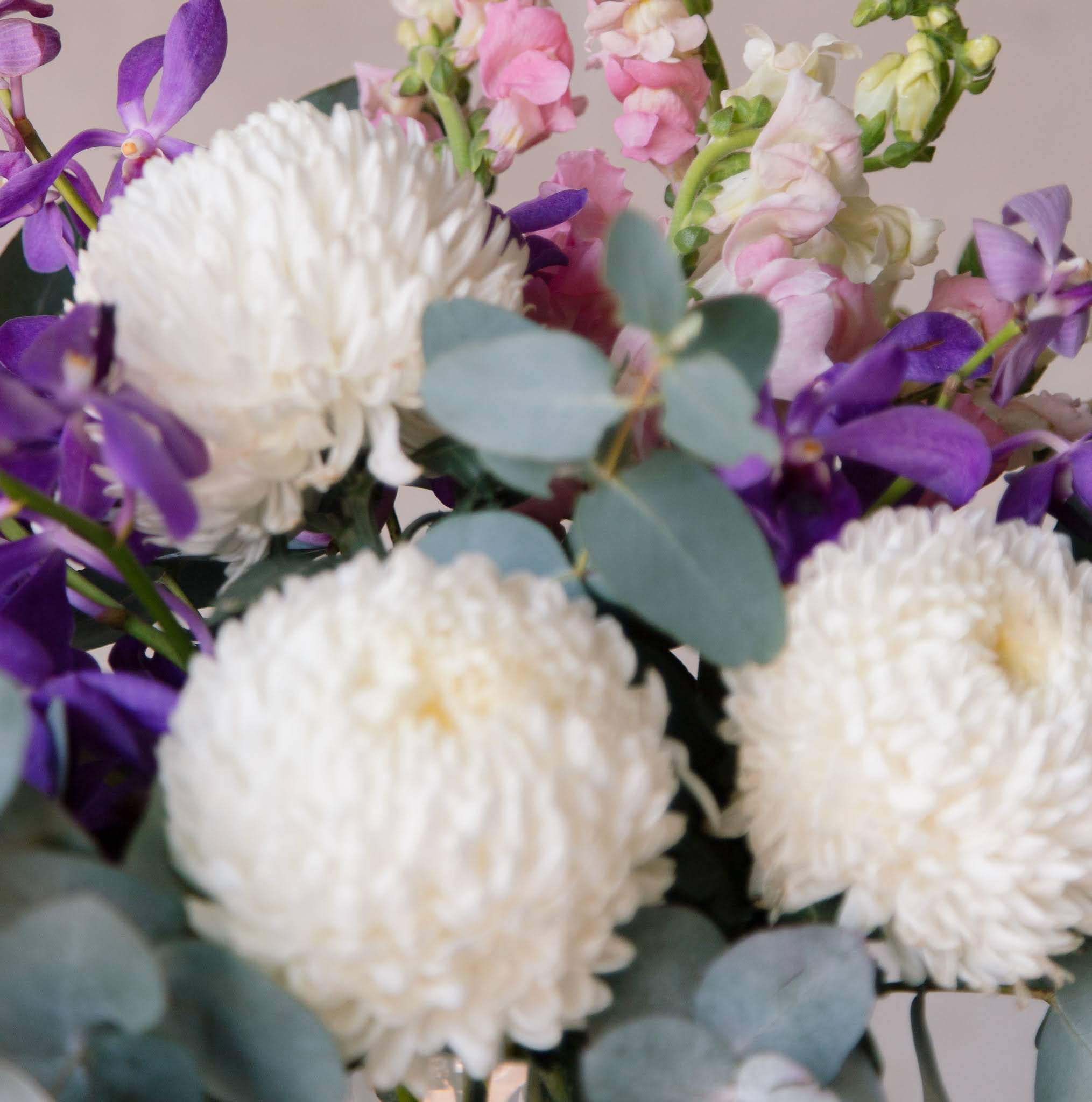 Beija Flor Fuji Vase Arrangement Seasonal Blooms