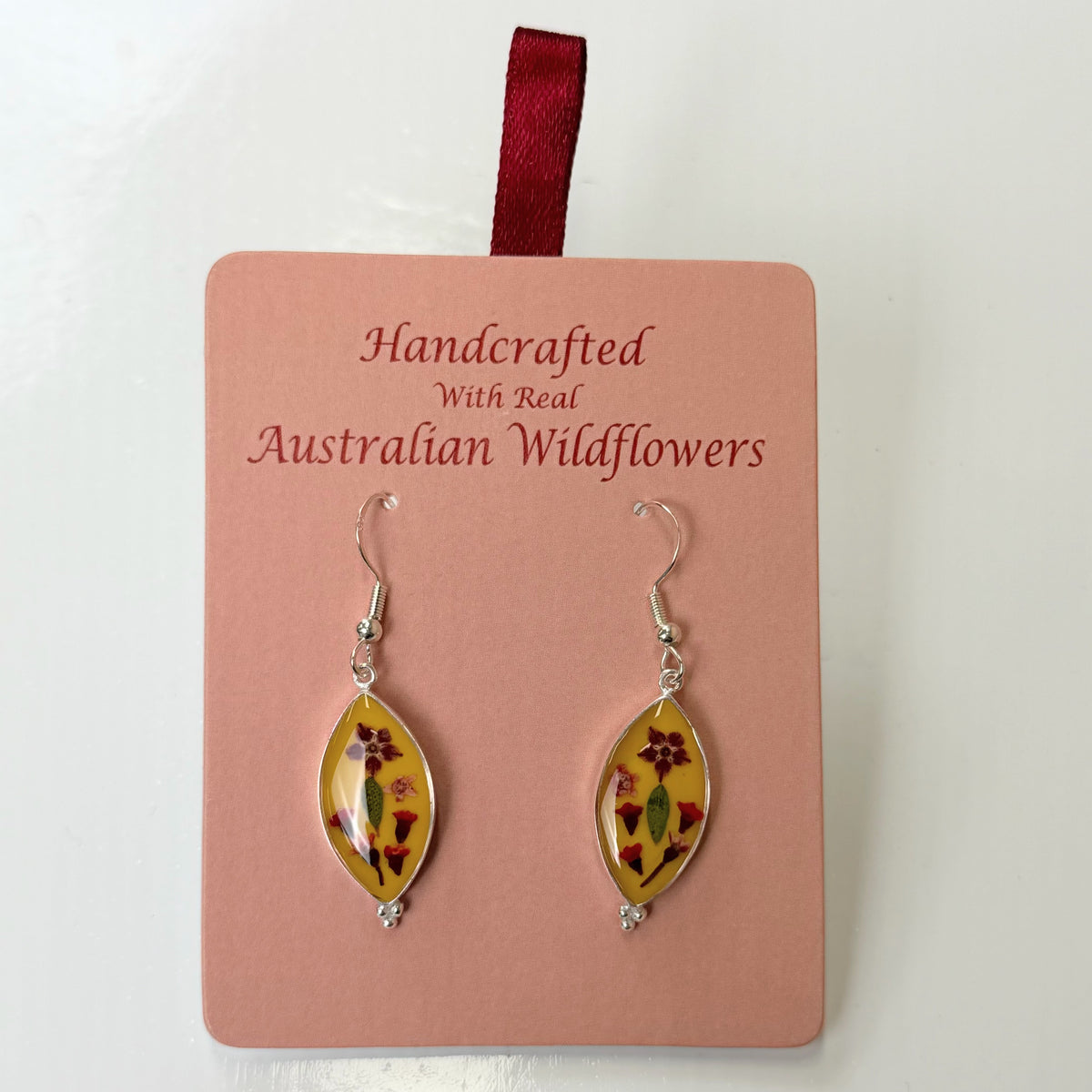 Wildflower Earrings Yellow Almond