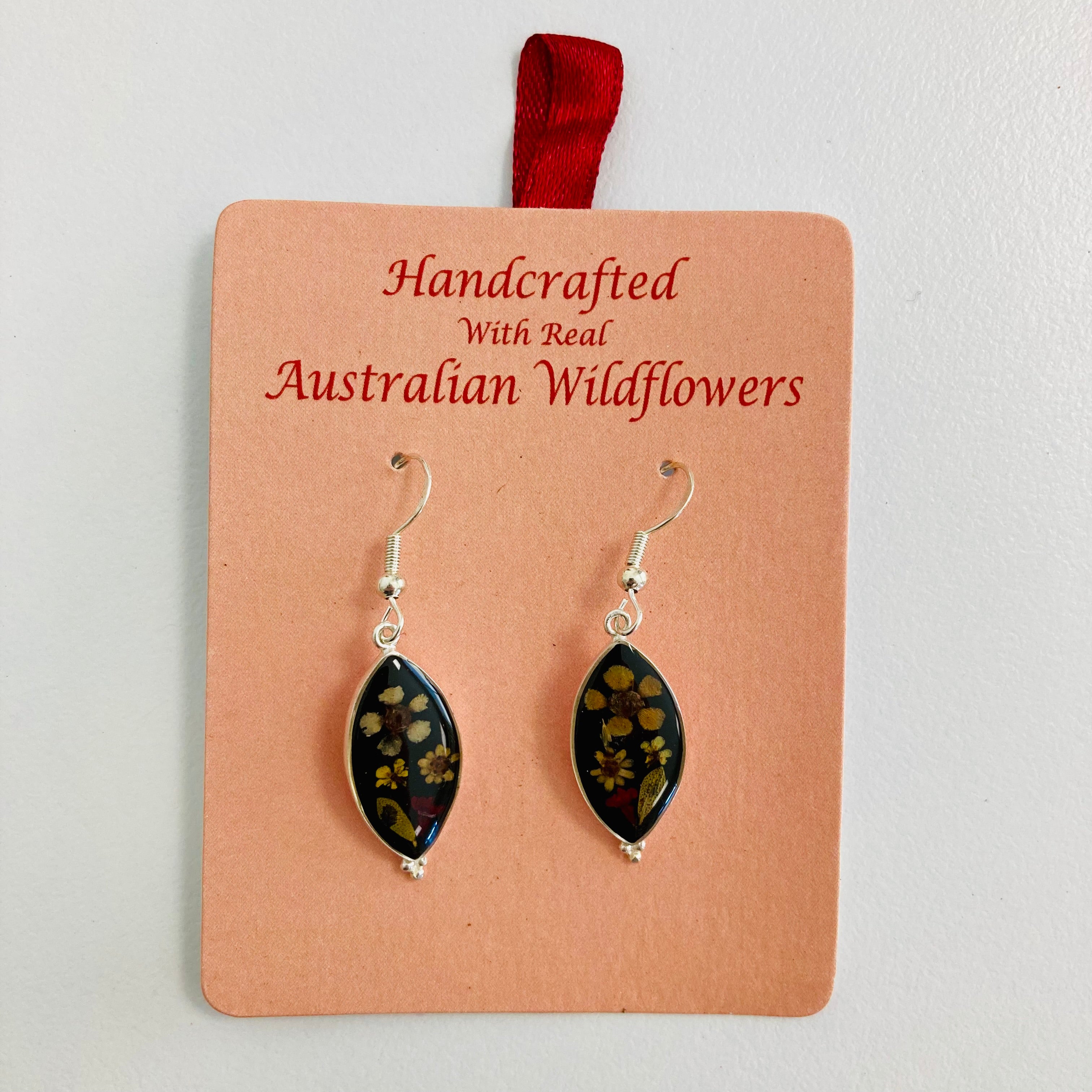 Wildflower Earrings Black Almond