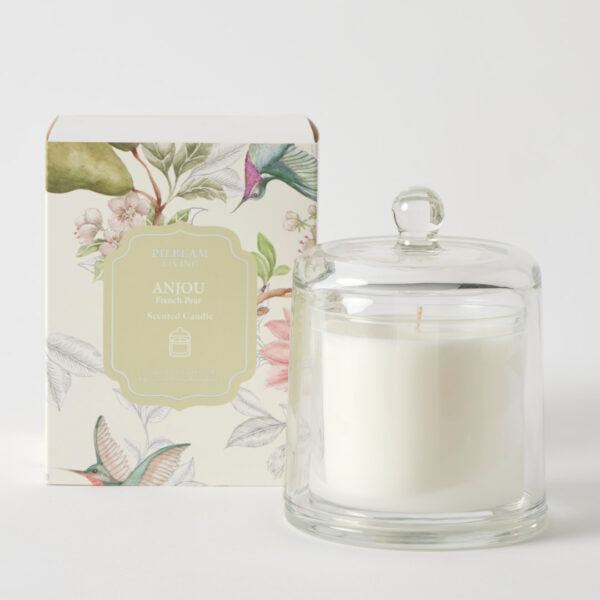 Anjou Glass Cloche Scented Candle – French Pear