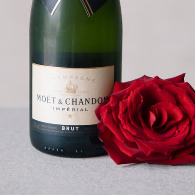Beija Flor Champagne Moët Impérial Brut with Rose