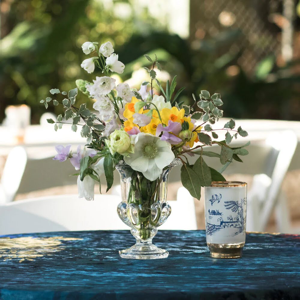 Beija Flor - Darwin wedding & event hire - Crystal Urn Vase Mini Table Centrepieces