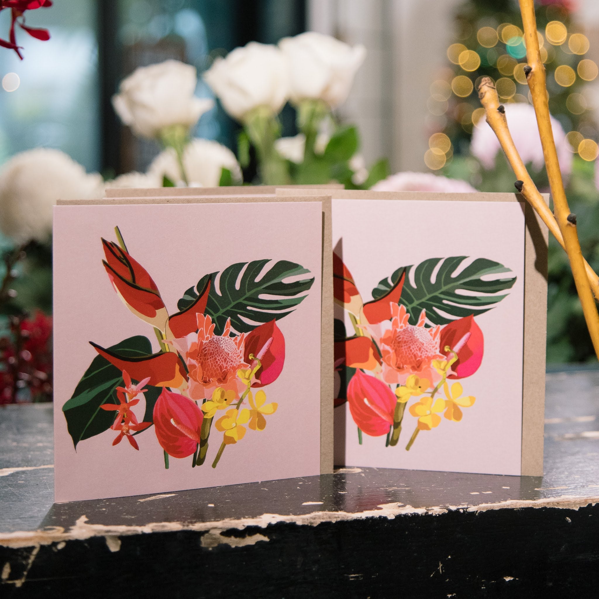 Beija Flor - Jenniwren Gift Card - Tropical Card Blank Gift Card