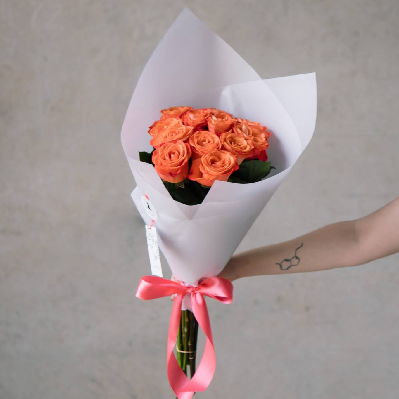 Beija Flor Valentines Big Crush Orange Bouquet