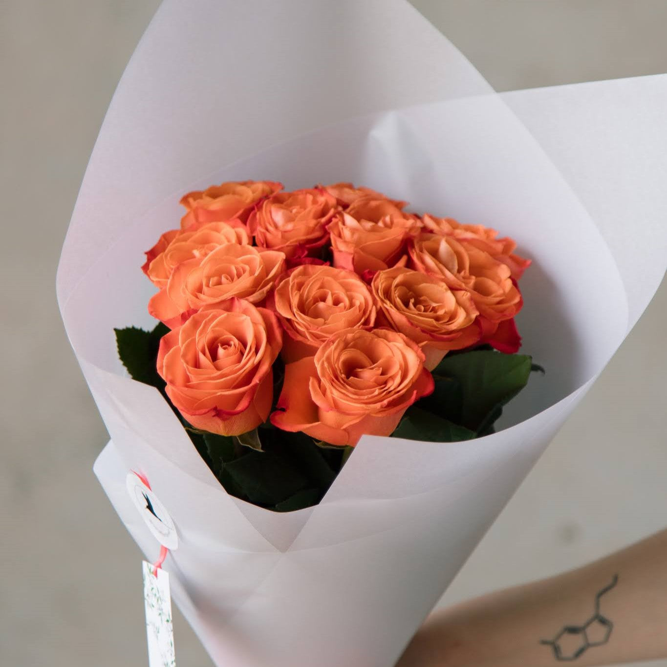 Beija Flor Valentines Day Big Crush Orange Bouquet