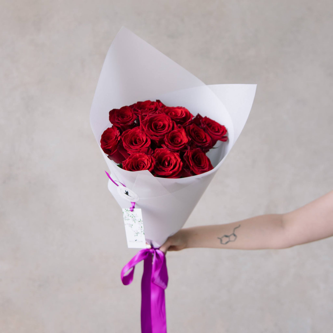 Beija Flor Valentine's Day Dozen Rose Bouquet