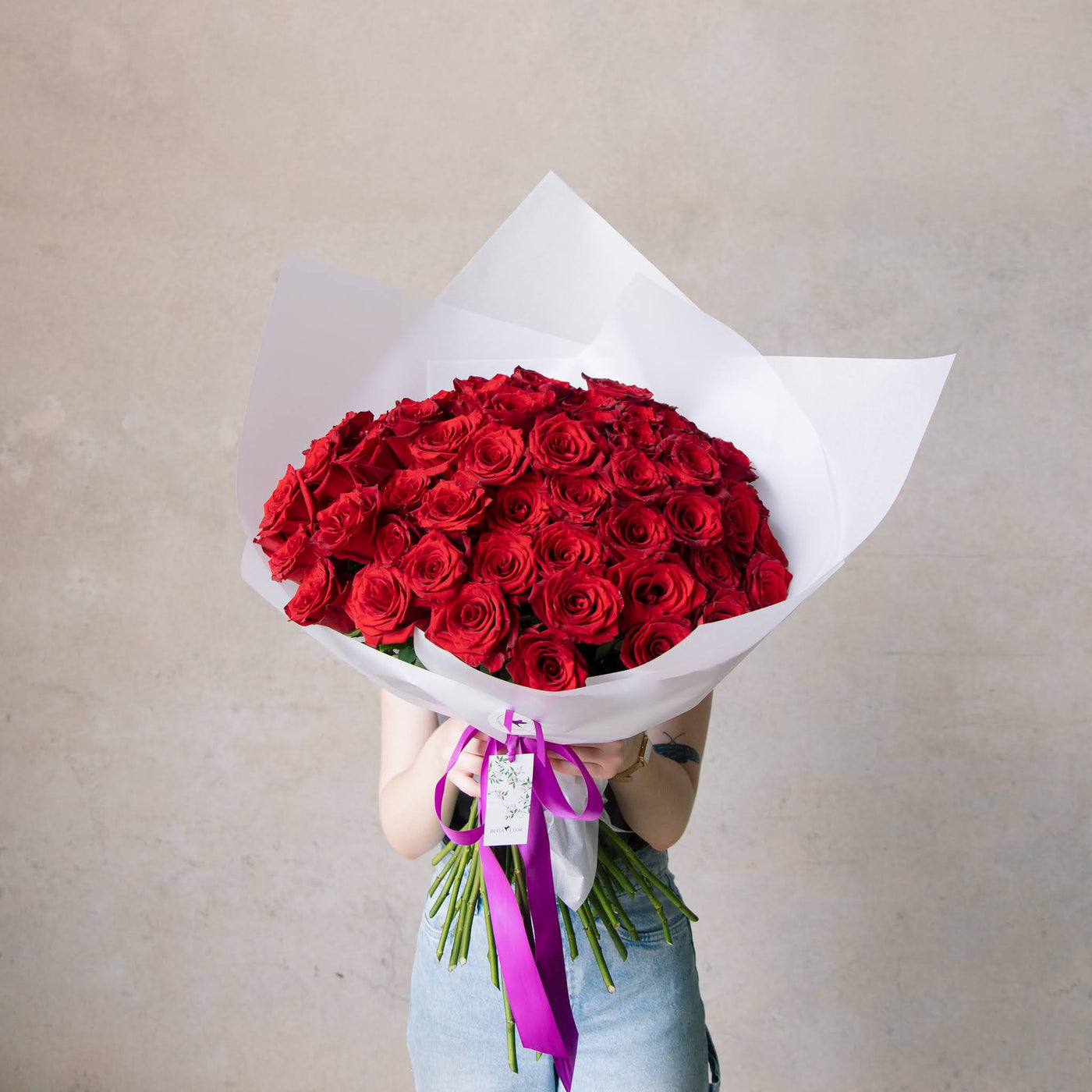 Beija Flor Valentines Valentines Showstopper Six Dozen Rose Bouquet