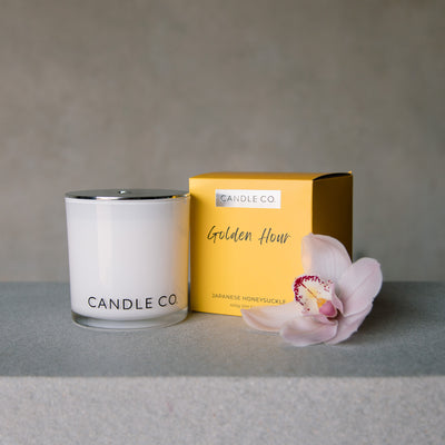 Candle Co Golden Hour Japanese Honeysuckle 400g Scented Candle Yellow