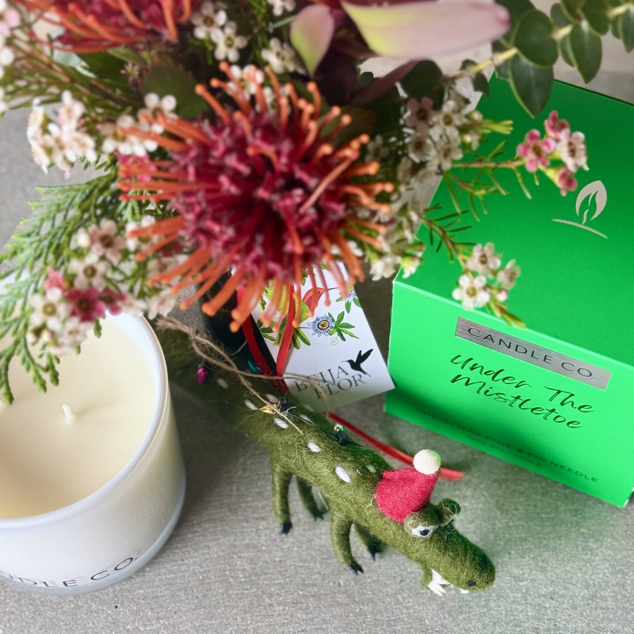 Christmas Croc + Candle Gift Box