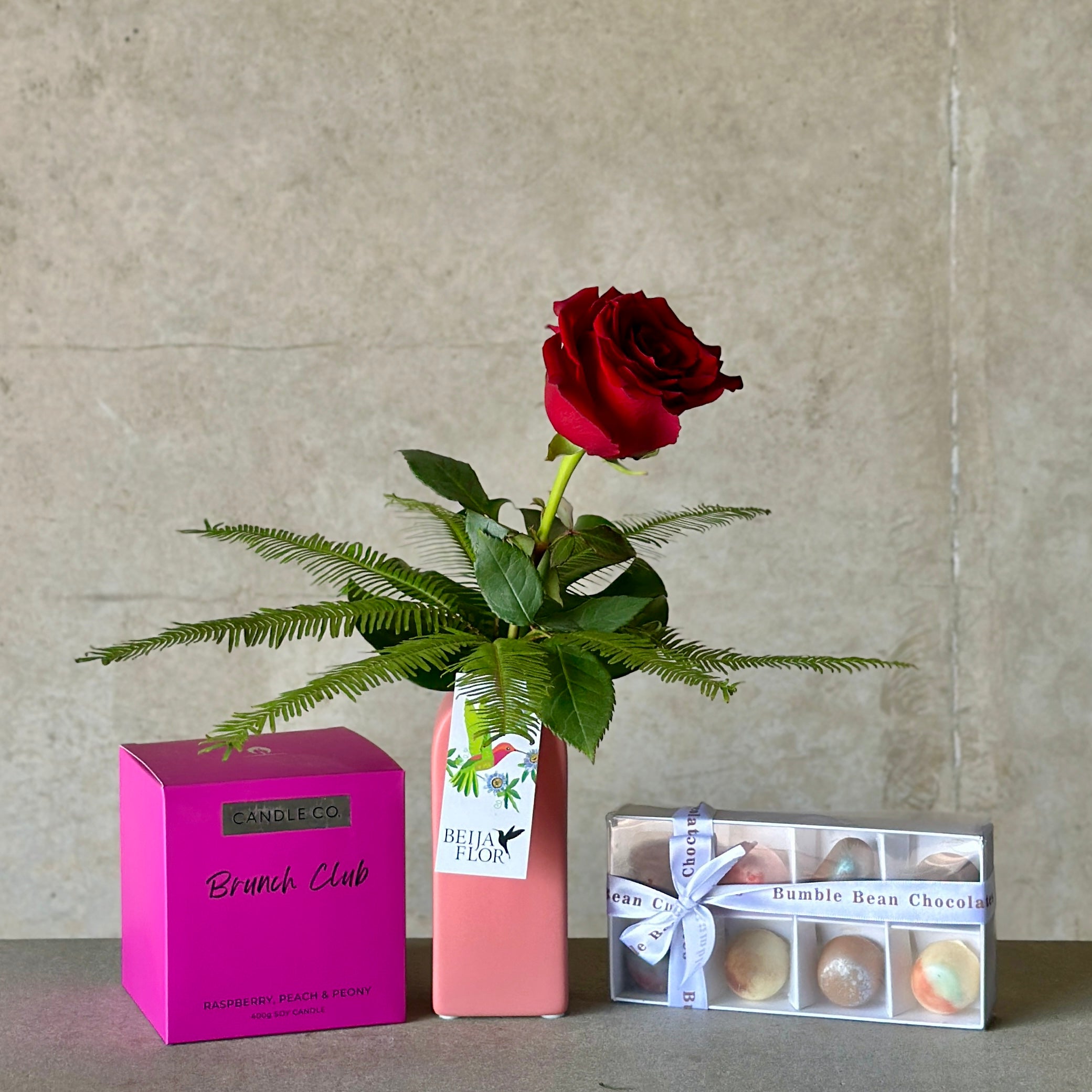 First Kiss Chocs + Candle Bundle